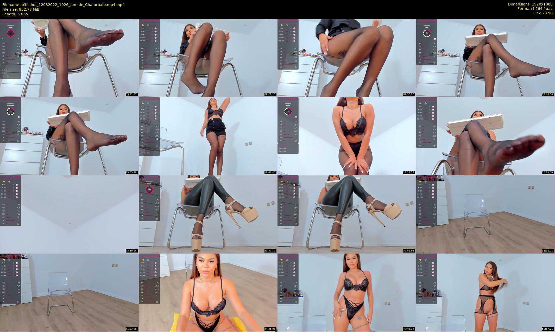 b3llahot — 54 minute Chaturbate female cam show recording, 1080p, Aug 12, 2022