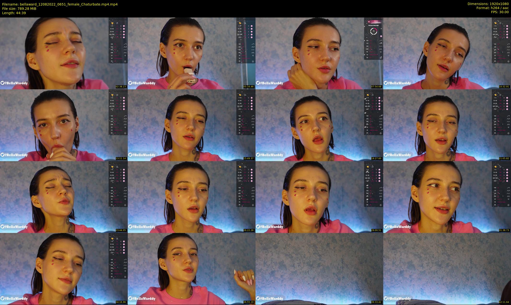 bellaward — 45 minute Chaturbate female cam show recording, 1080p, Aug 12, 2022