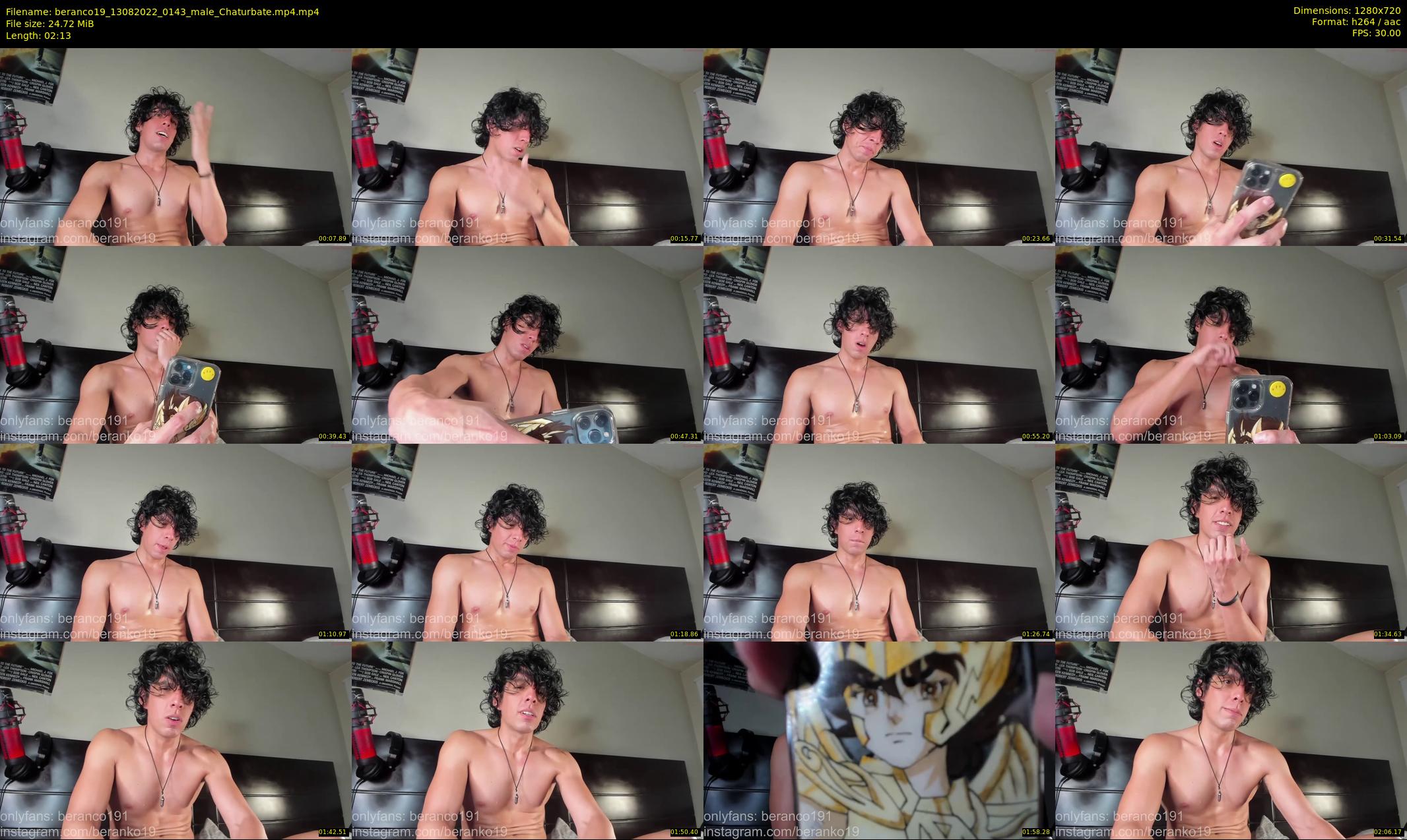 beranco19 — 3 minute Chaturbate male cam show recording, 720p, Aug 13, 2022
