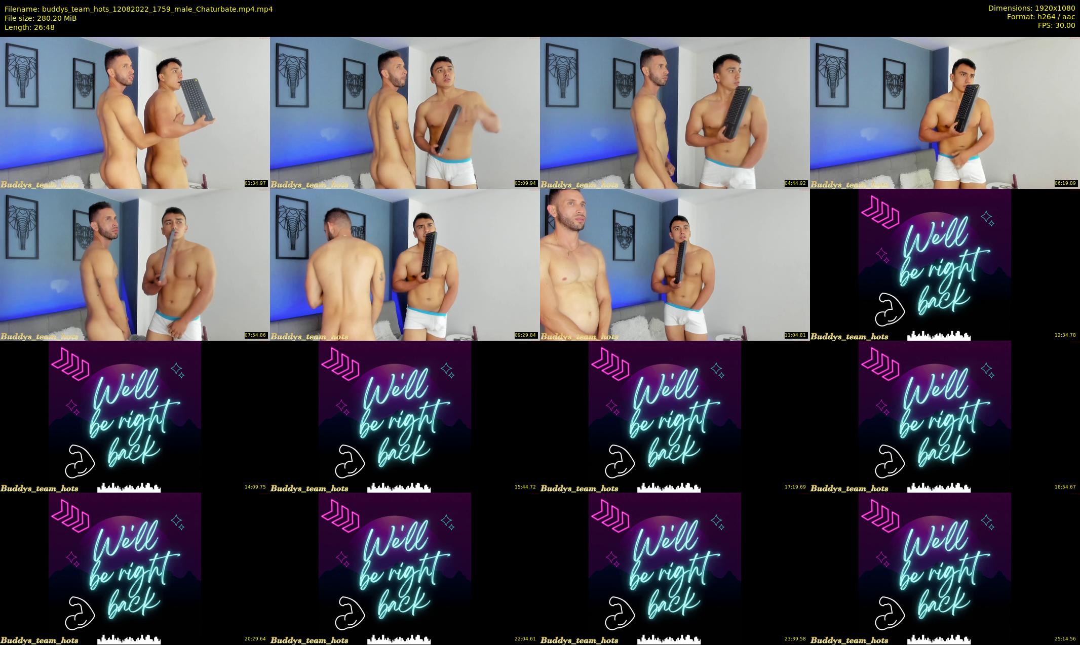 buddys_team_hots — 27 minute Chaturbate couple cam show recording, 1080p, Aug 12, 2022