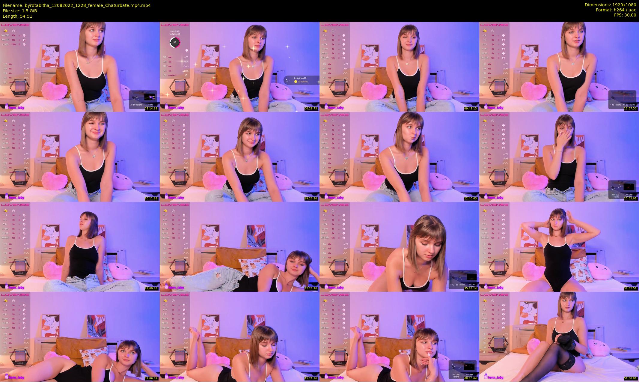 byrdtabitha — 55 minute Chaturbate female cam show recording, 1080p, Aug 12, 2022