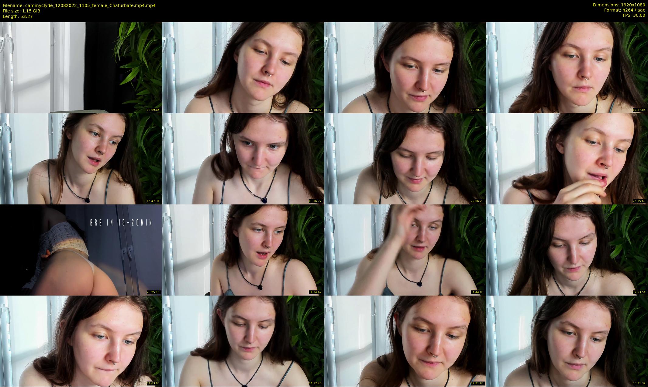 cammyclyde — 54 minute Chaturbate female cam show recording, 1080p, Aug 12, 2022