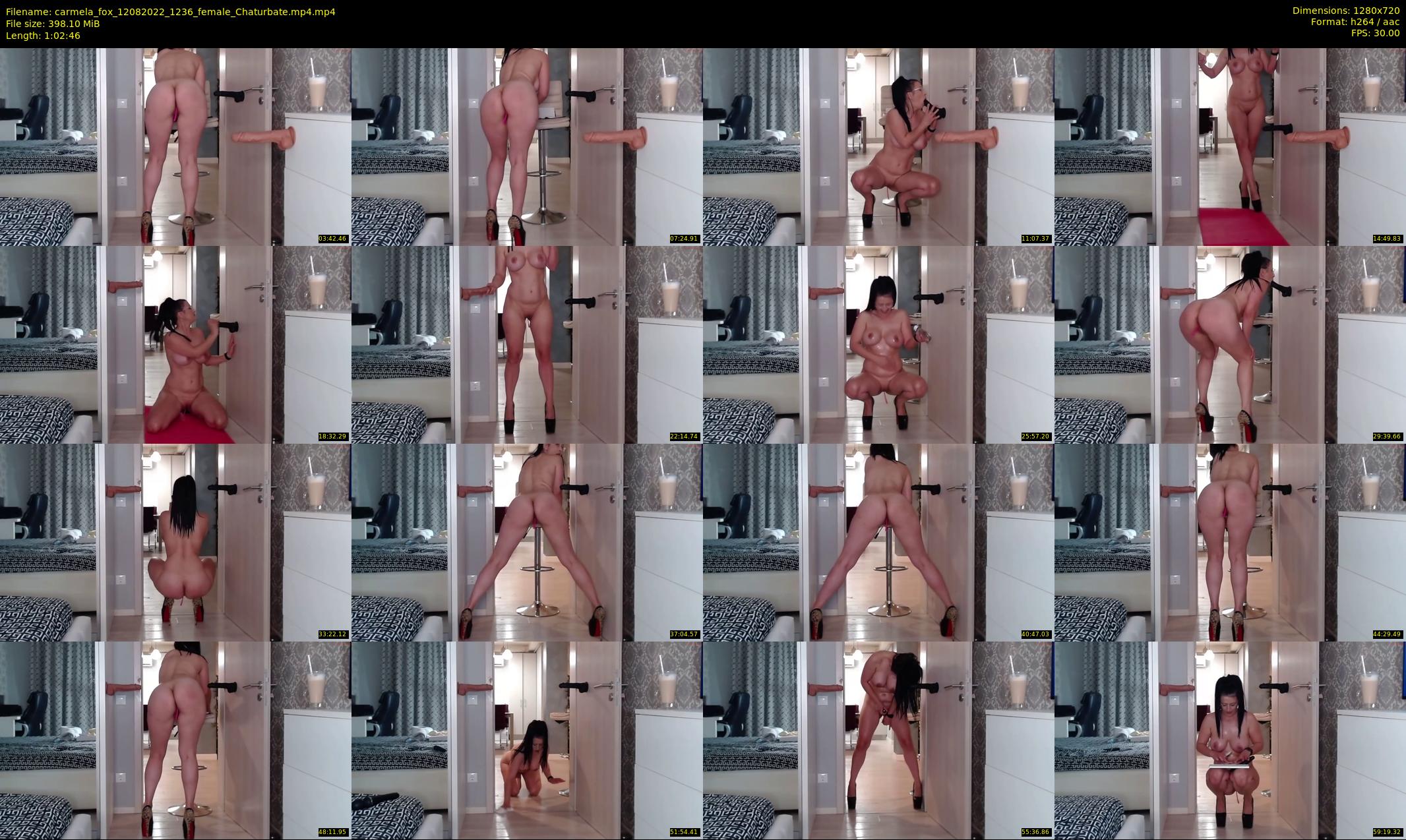carmela_fox — 63 minute Chaturbate female cam show recording, 720p, Aug 12, 2022