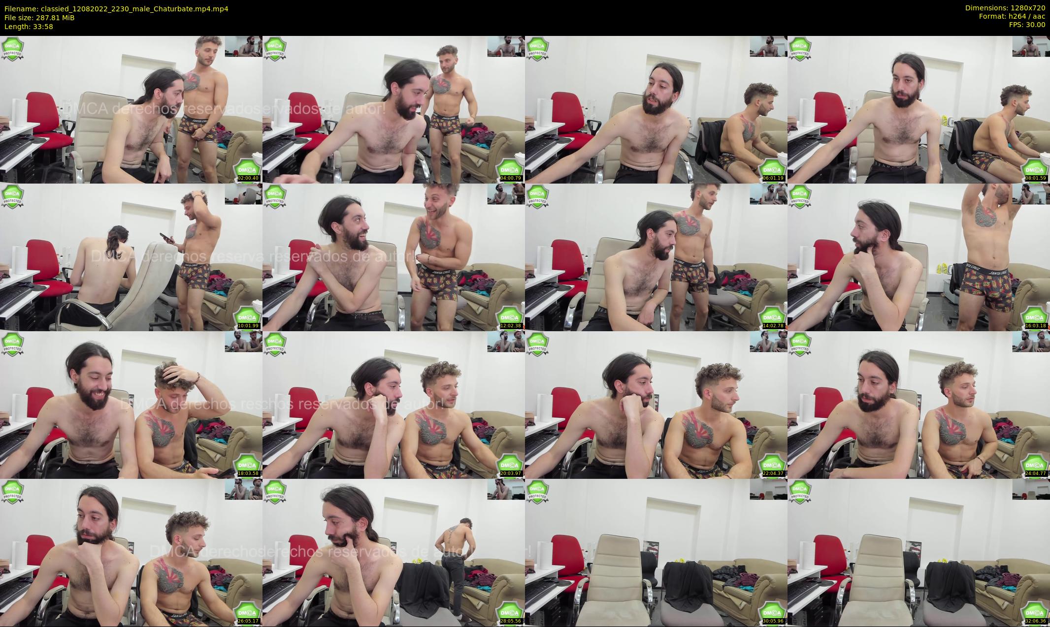 classied — 34 minute Chaturbate male cam show recording, 720p, Aug 12, 2022
