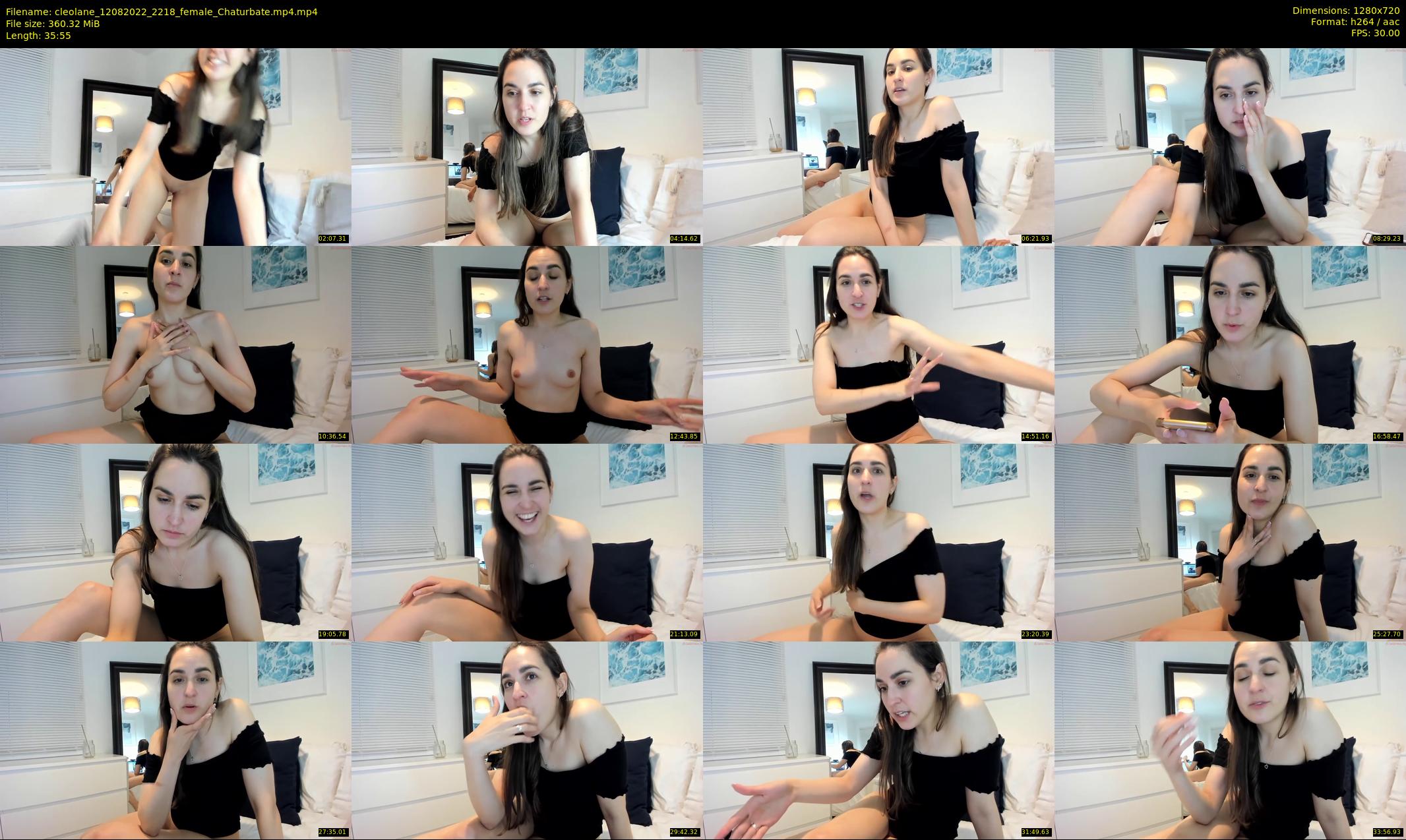 cleolane — 36 minute Chaturbate female cam show recording, 720p, Aug 12, 2022
