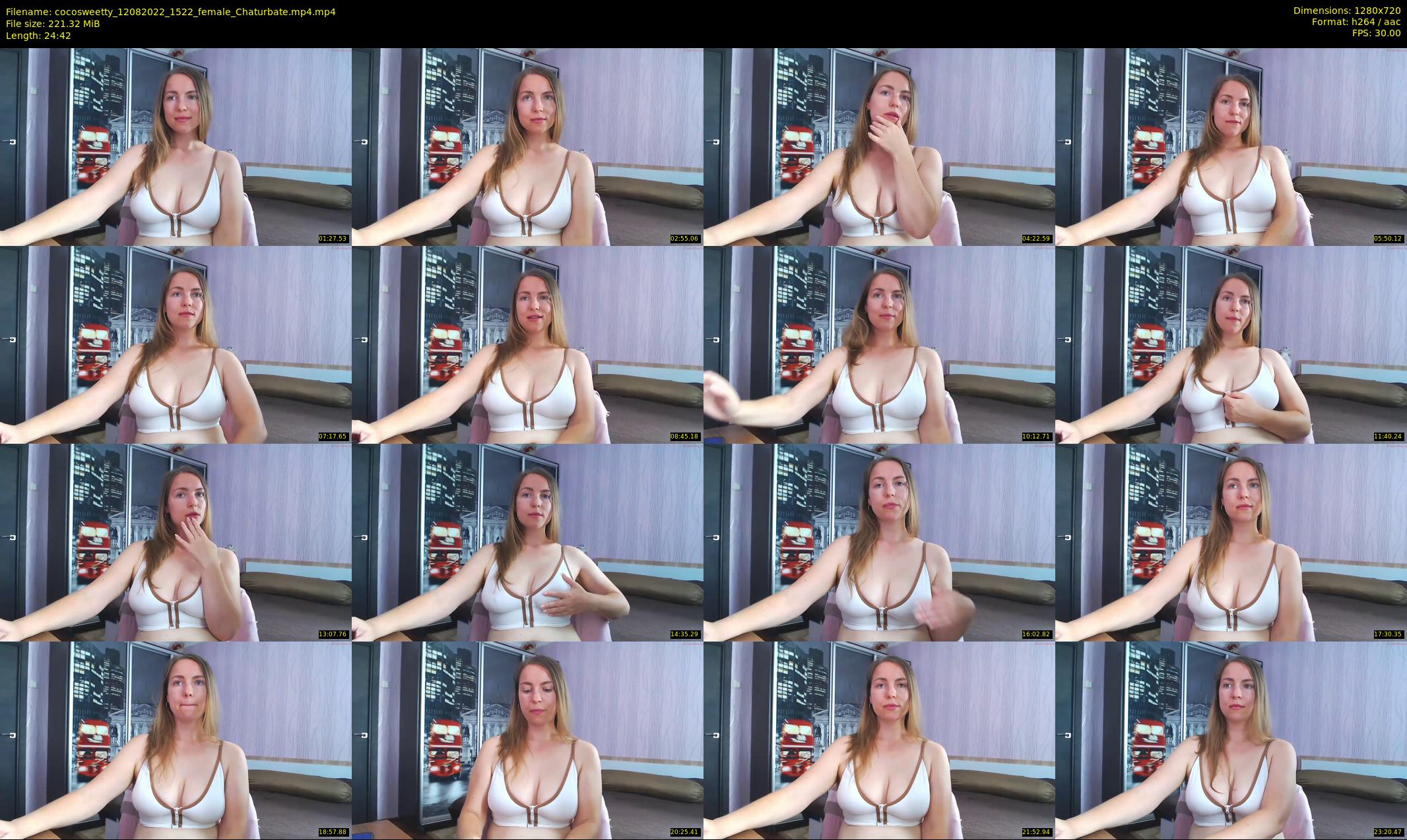 cocosweetty — 25 minute Chaturbate female cam show recording, 720p, Aug 12, 2022