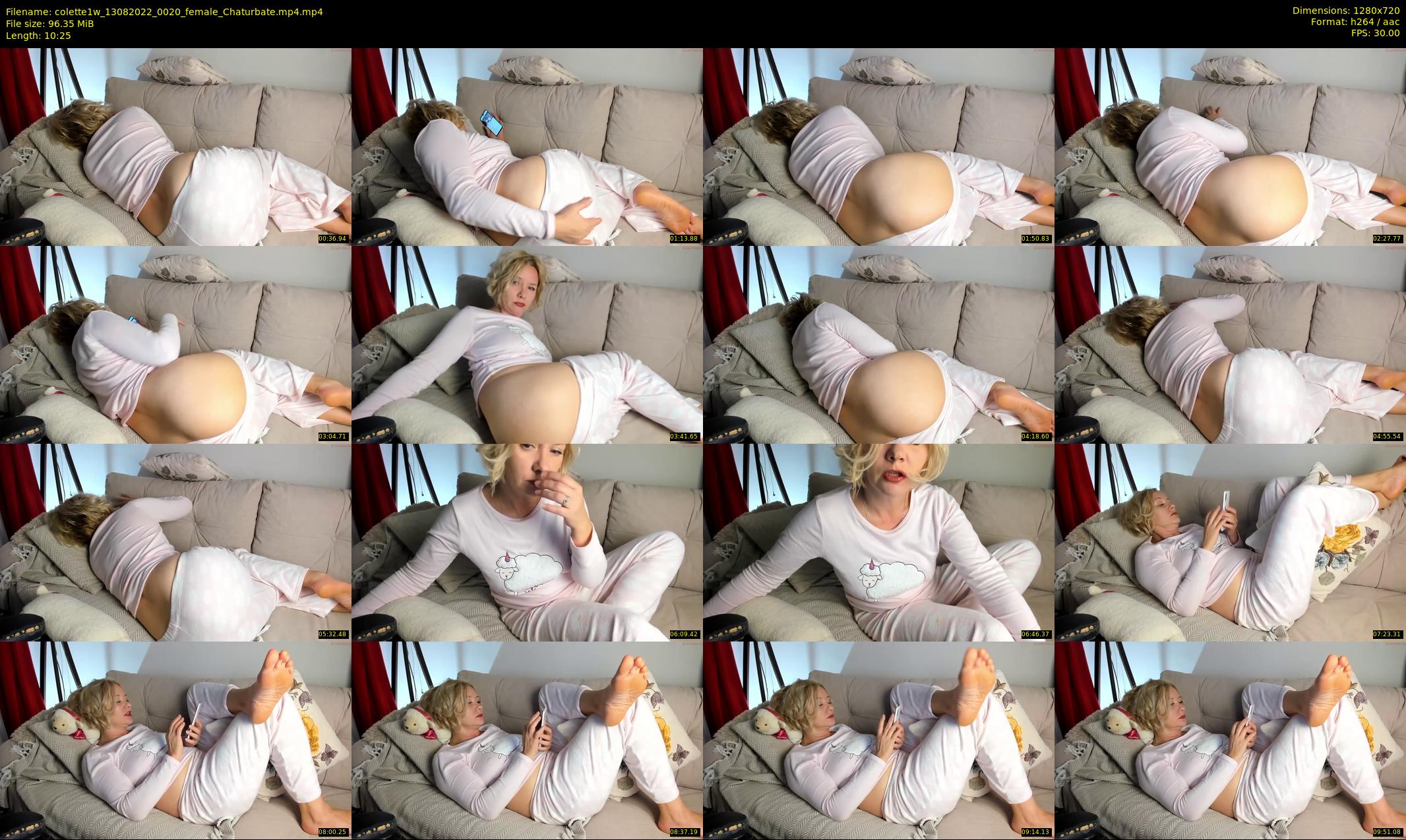 colette1w — 11 minute Chaturbate female cam show recording, 720p, Aug 13, 2022
