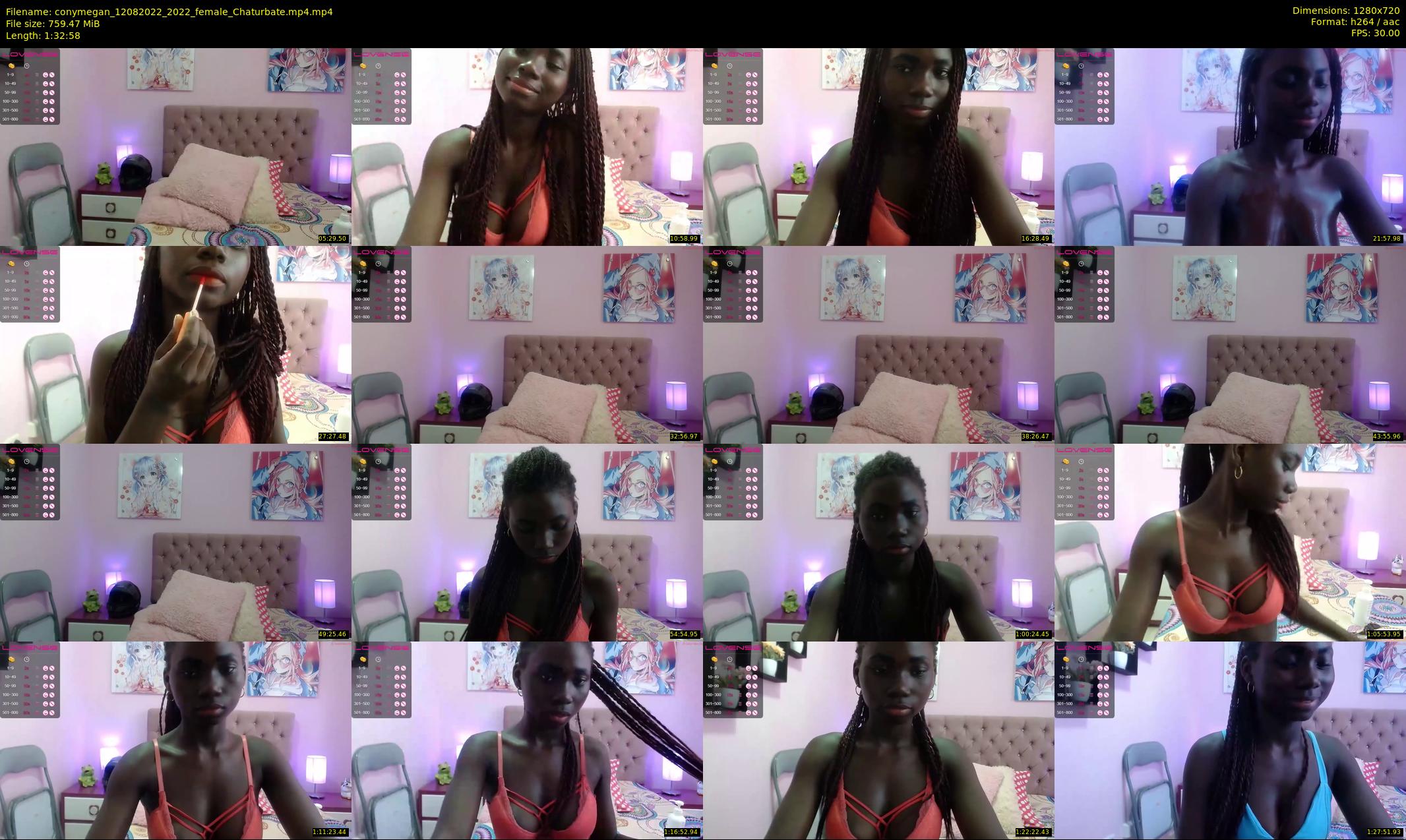 conymegan — 93 minute Chaturbate female cam show recording, 720p, Aug 12, 2022