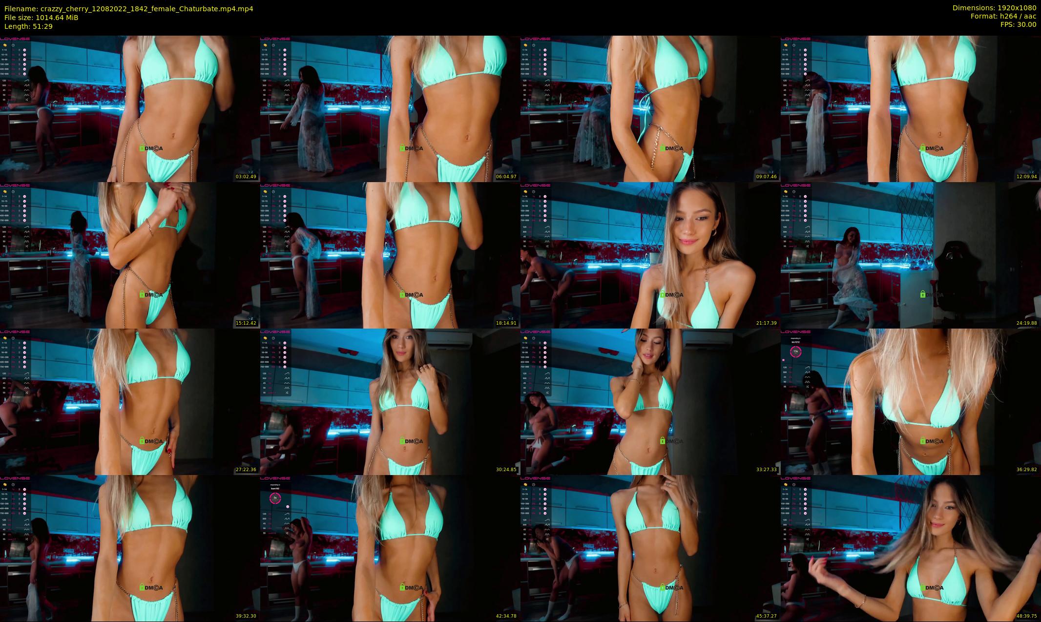 crazzy_cherry — 52 minute Chaturbate female cam show recording, 1080p, Aug 12, 2022