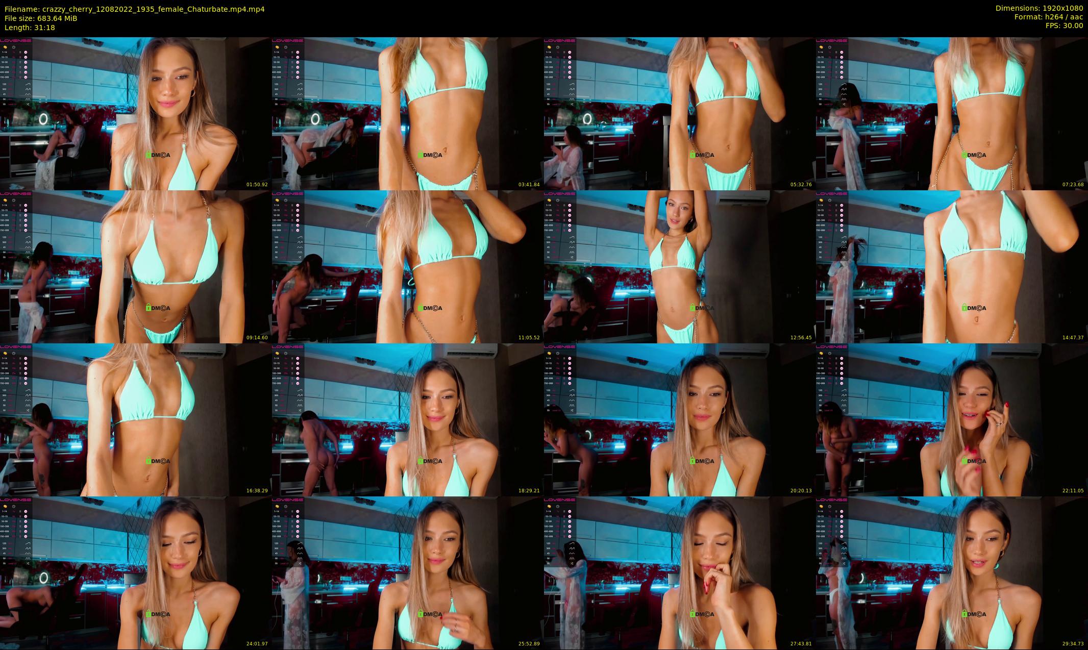 crazzy_cherry — 32 minute Chaturbate female cam show recording, 1080p, Aug 12, 2022