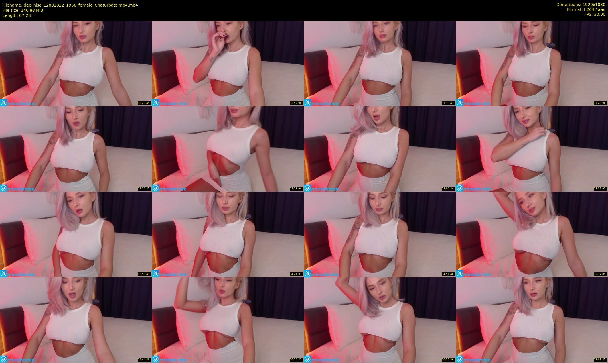 dee_nise — 8 minute Chaturbate female cam show recording, 1080p, Aug 12, 2022