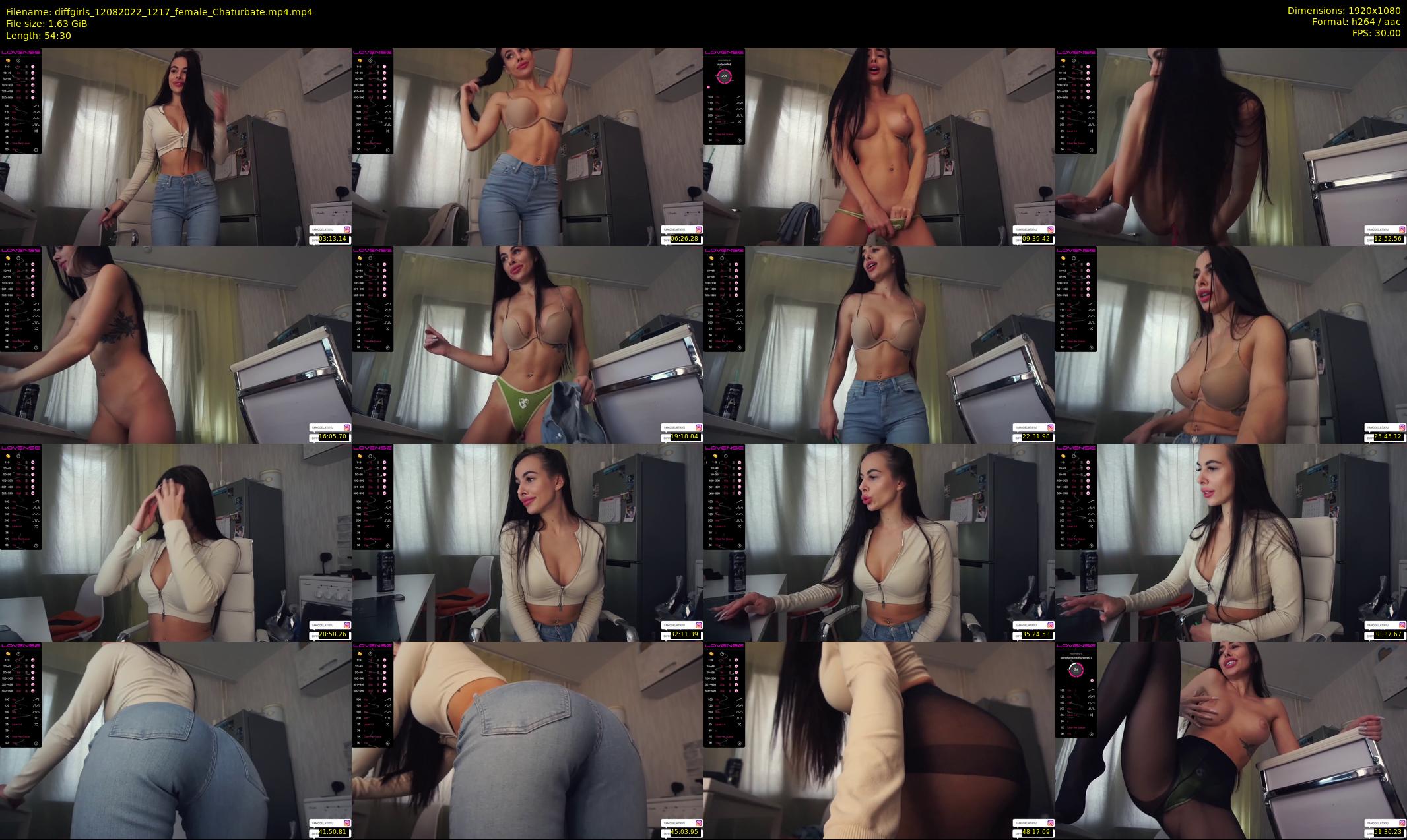 diffgirls — 55 minute Chaturbate female cam show recording, 1080p, Aug 12, 2022