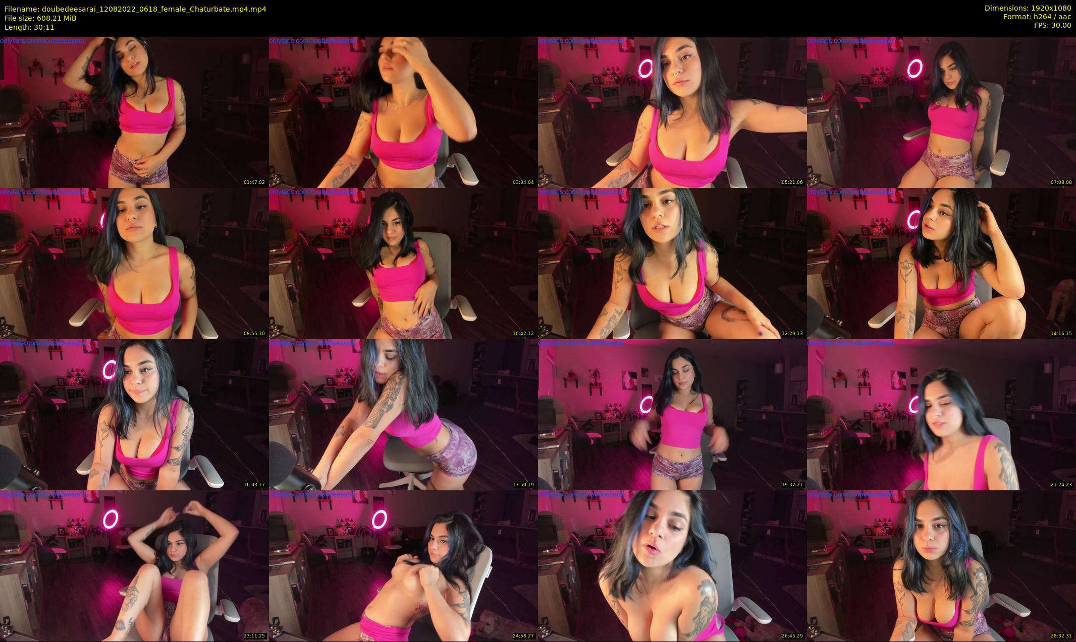 doubedeesarai — 31 minute Chaturbate female cam show recording, 1080p, Aug 12, 2022