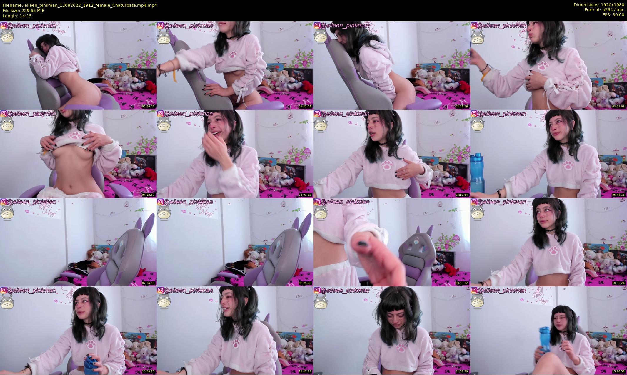 eileen_pinkman — 15 minute Chaturbate female cam show recording, 1080p, Aug 12, 2022