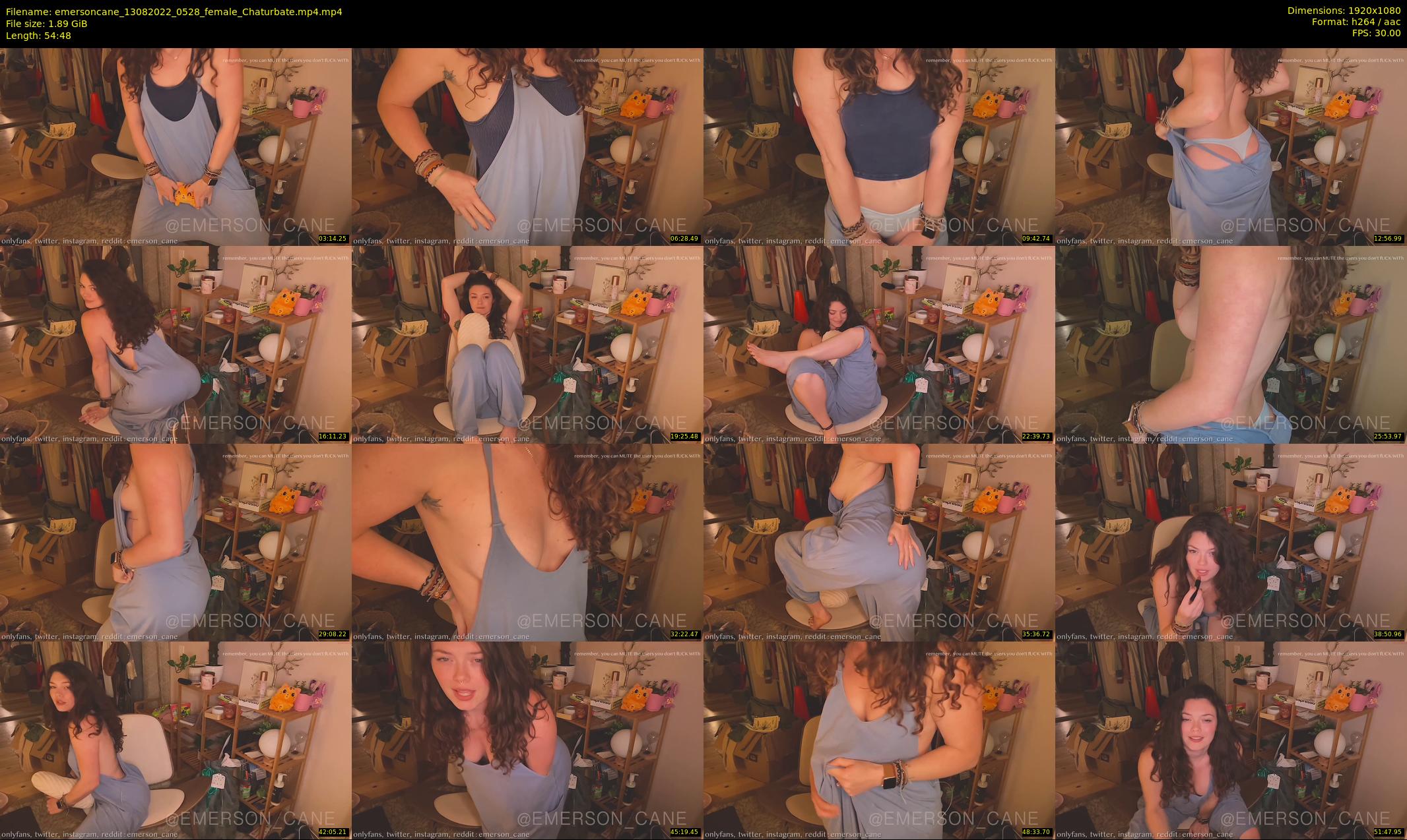 emersoncane — 55 minute Chaturbate female cam show recording, 1080p, Aug 13, 2022