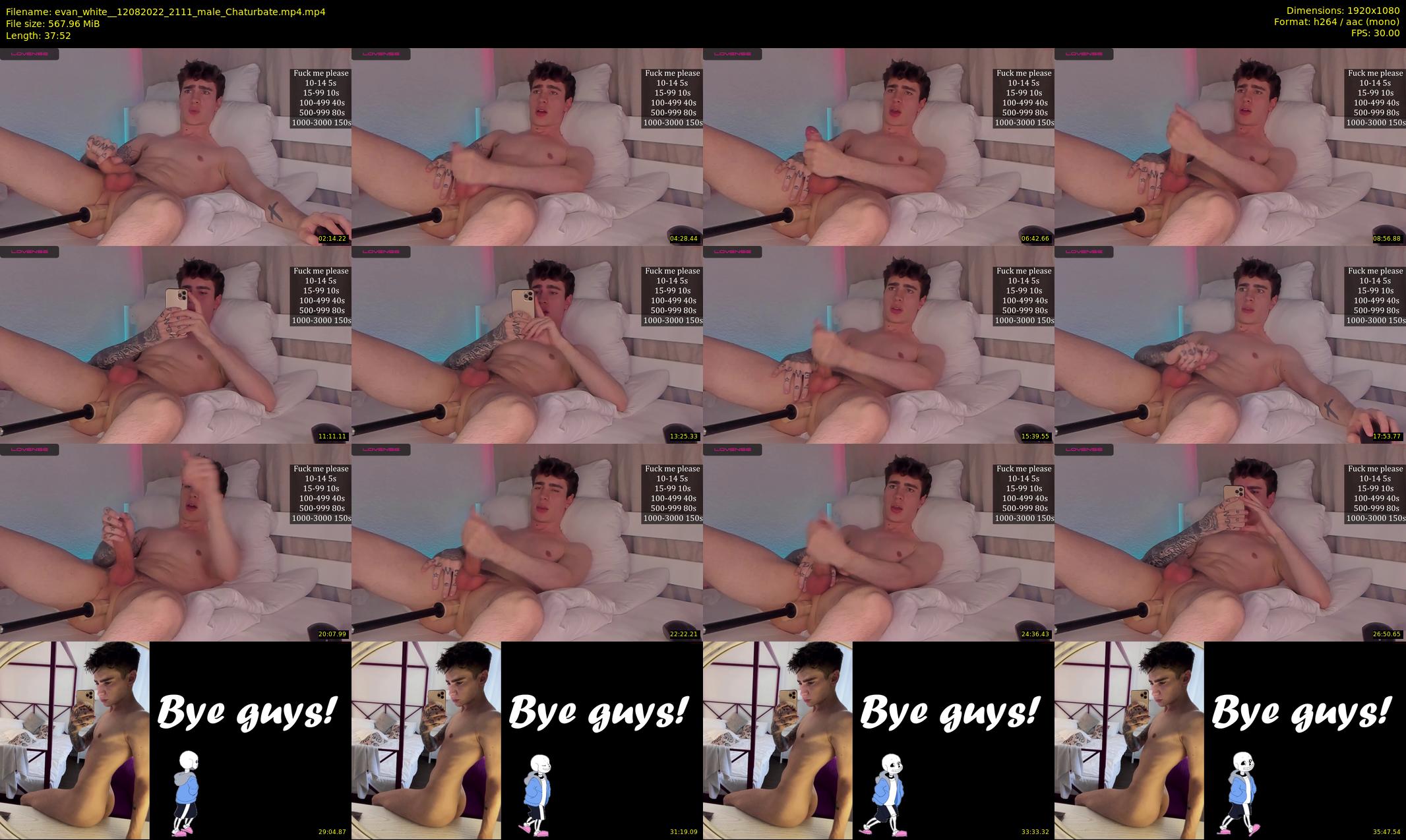 evan_white_ — 38 minute Chaturbate male cam show recording, 1080p, Aug 12, 2022