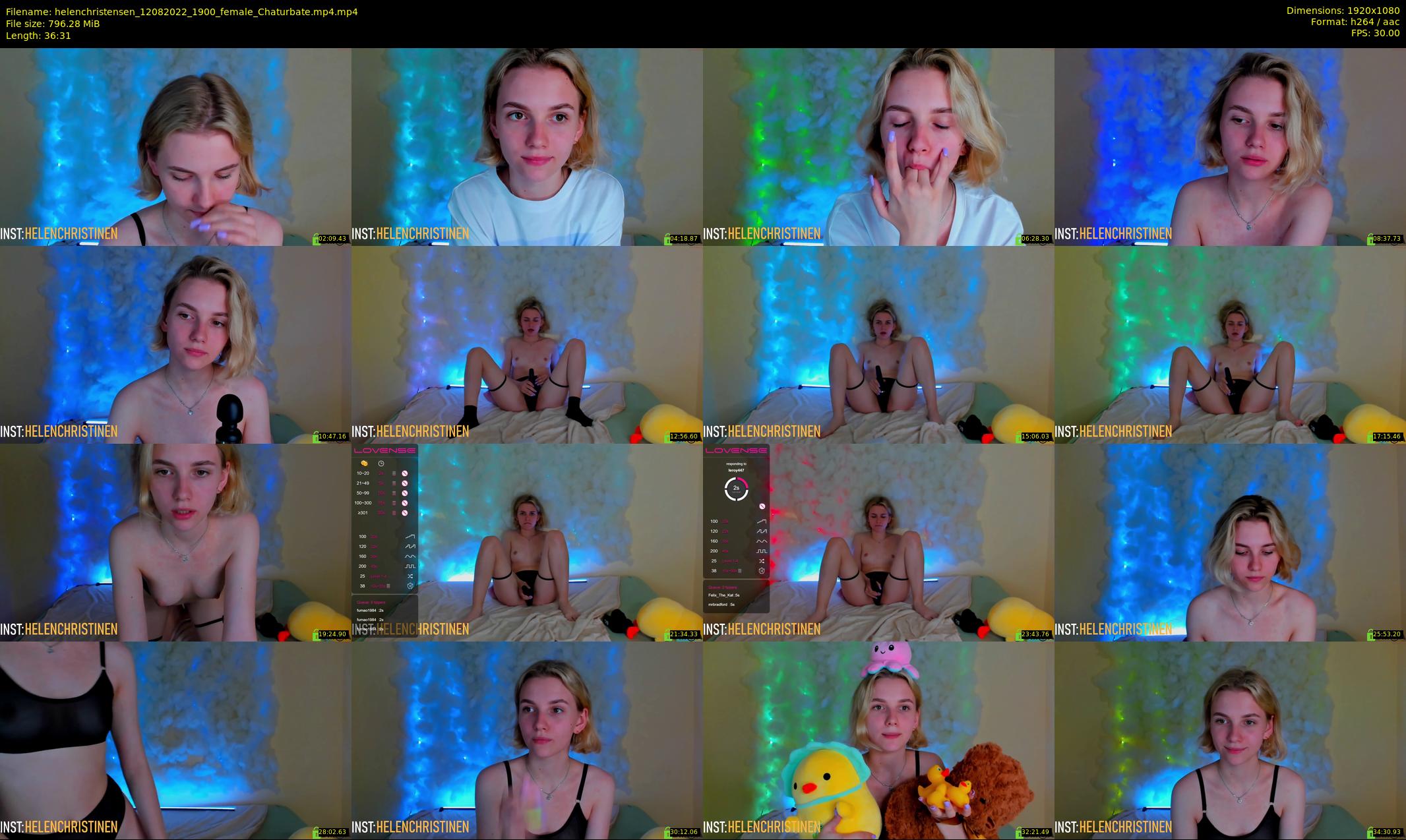 helenchristensen — 37 minute Chaturbate female cam show recording, 1080p, Aug 12, 2022