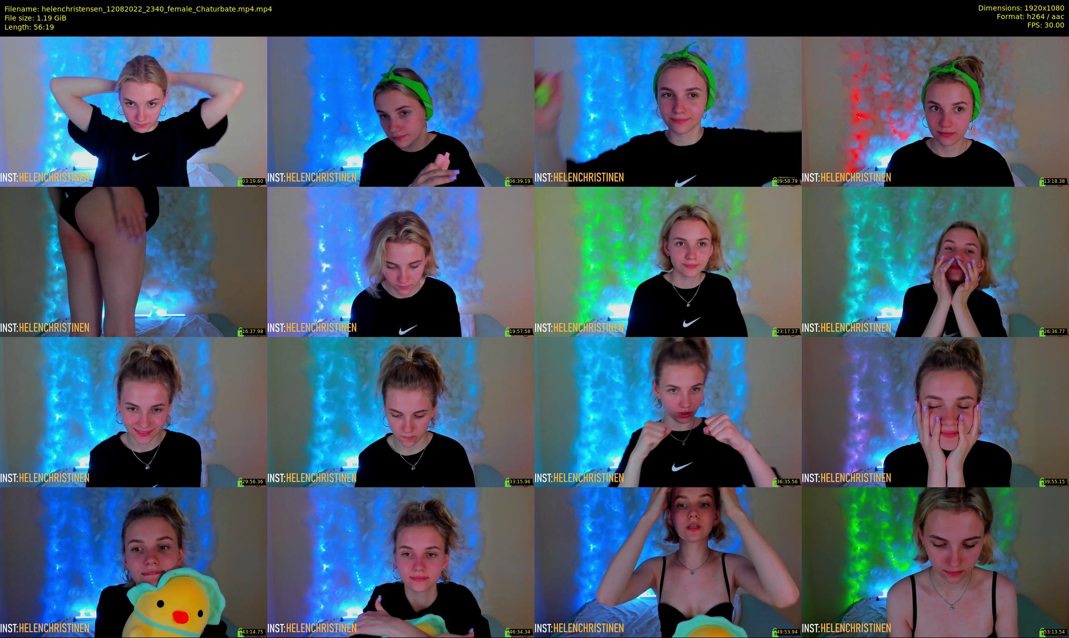 helenchristensen — 57 minute Chaturbate female cam show recording, 1080p, Aug 12, 2022