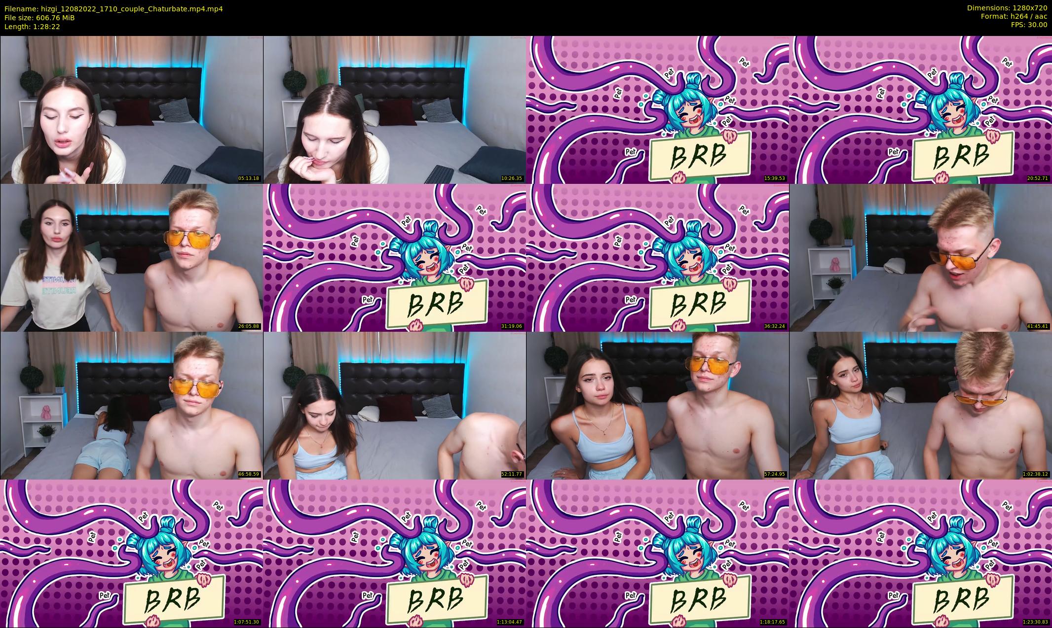 hizgi — 89 minute Chaturbate couple cam show recording, 720p, Aug 12, 2022