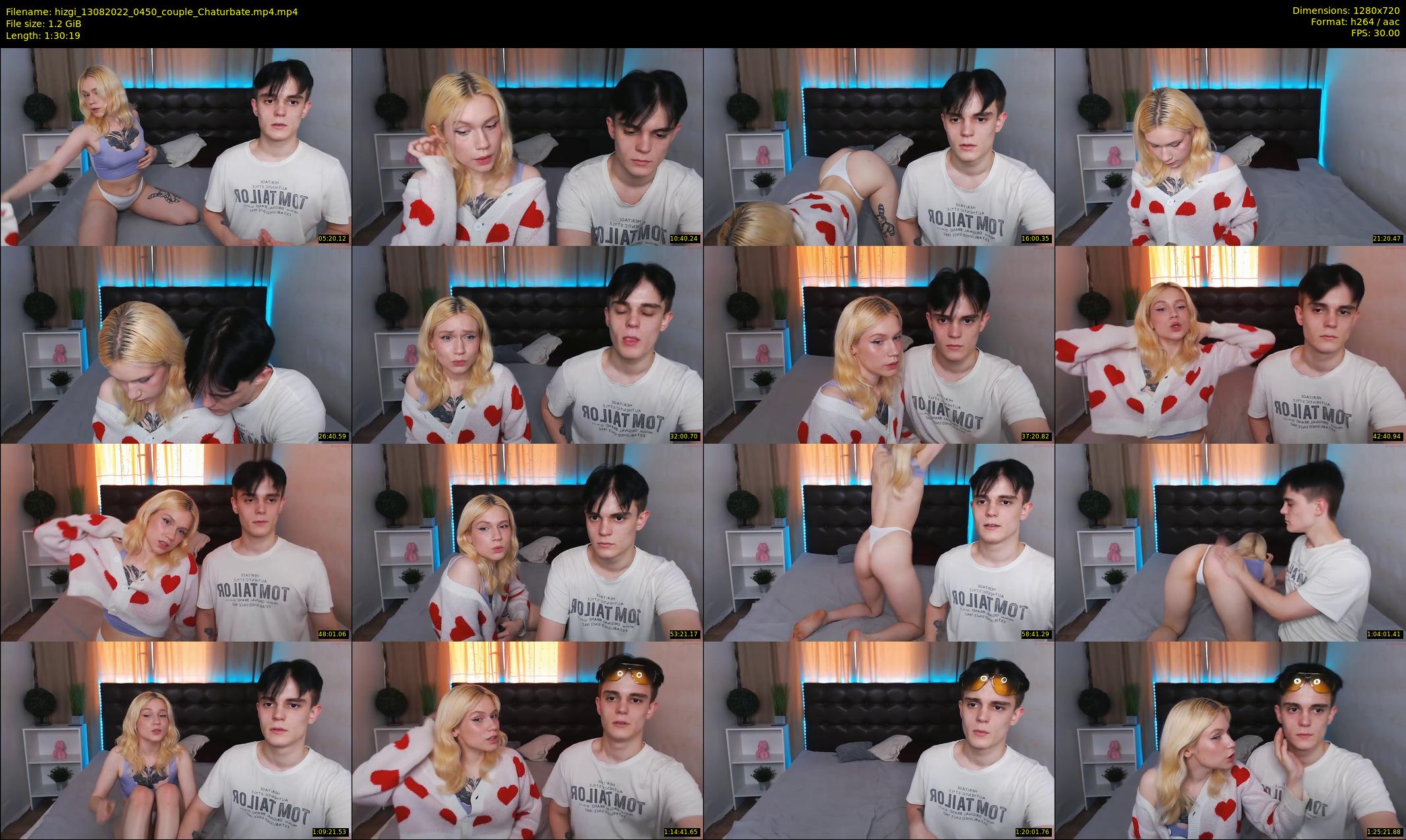 hizgi — 91 minute Chaturbate couple cam show recording, 720p, Aug 13, 2022