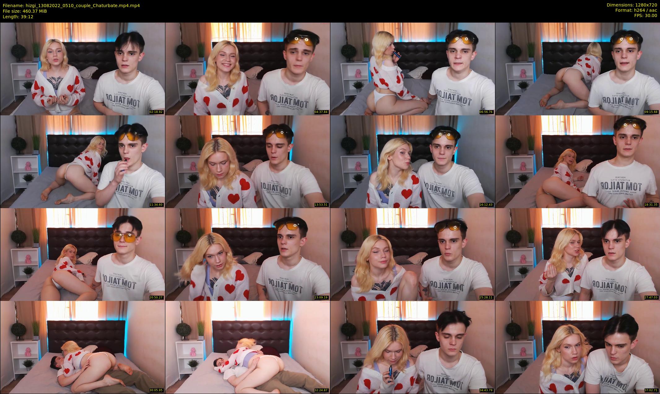 hizgi — 40 minute Chaturbate couple cam show recording, 720p, Aug 13, 2022