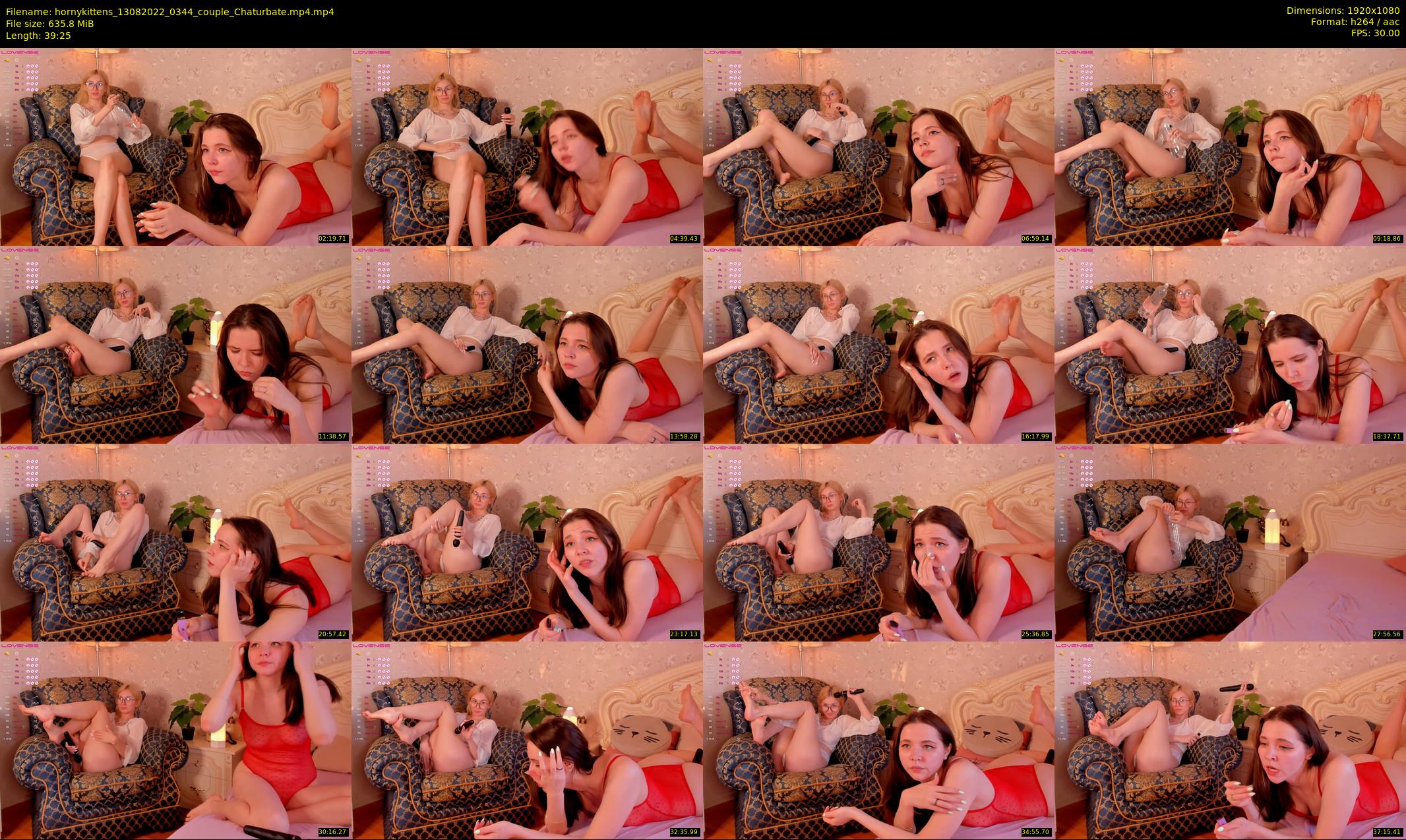 hornykittens — 40 minute Chaturbate couple cam show recording, 1080p, Aug 13, 2022