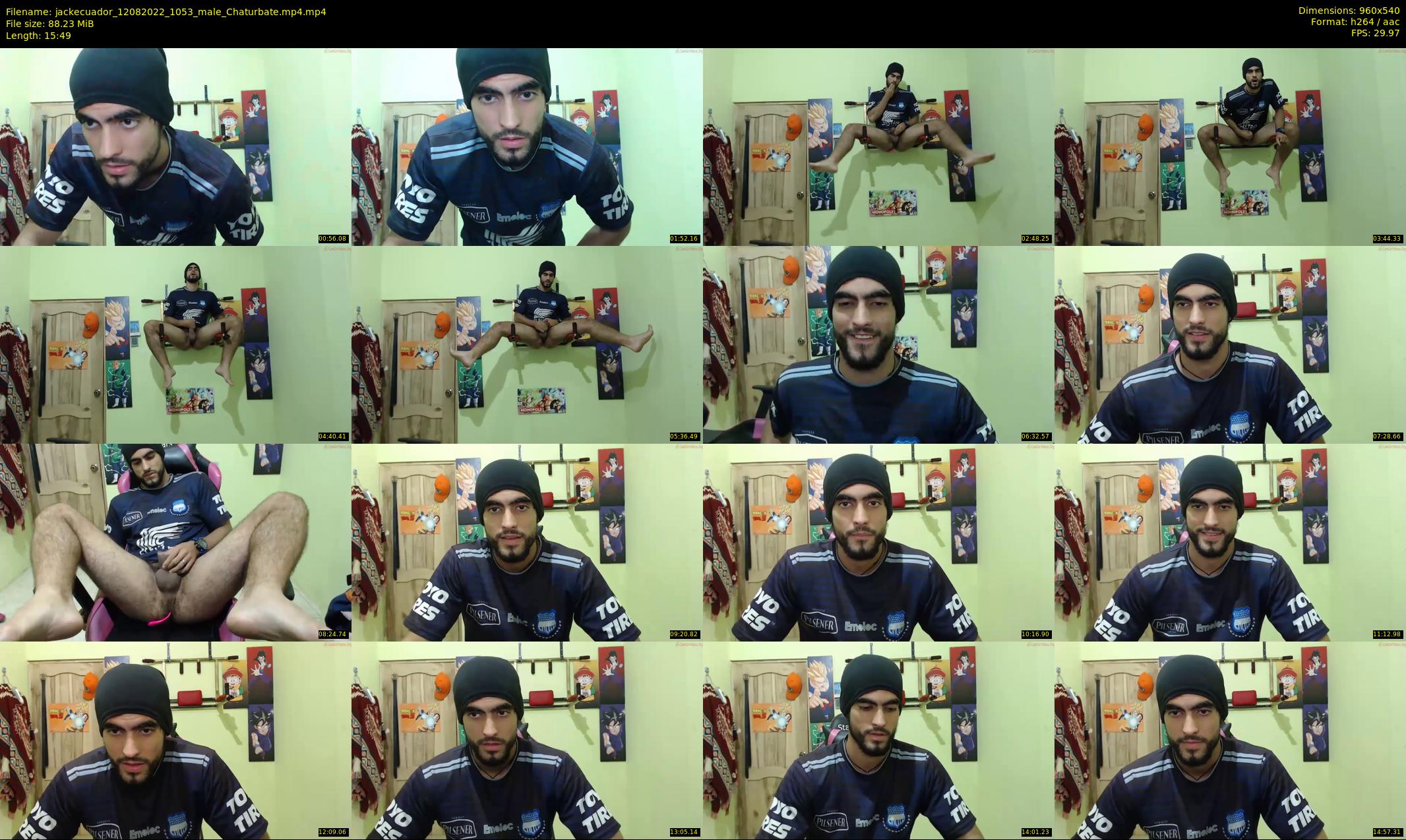 jackecuador — 16 minute Chaturbate male cam show recording, 480p, Aug 12, 2022