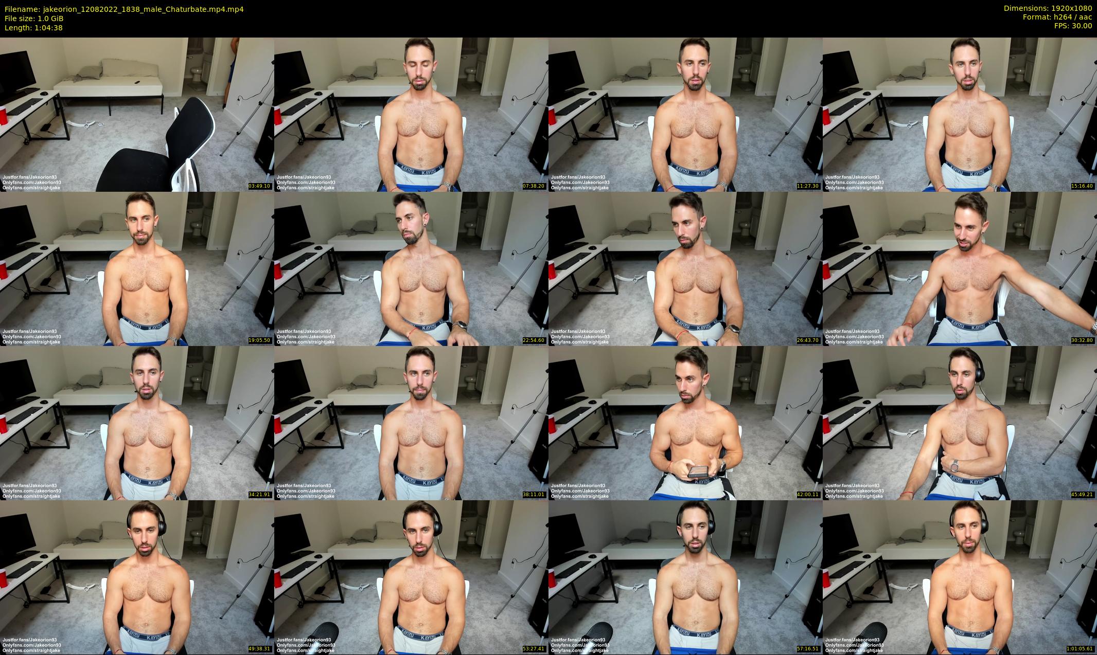 jakeorion — 65 minute Chaturbate male cam show recording, 1080p, Aug 12, 2022