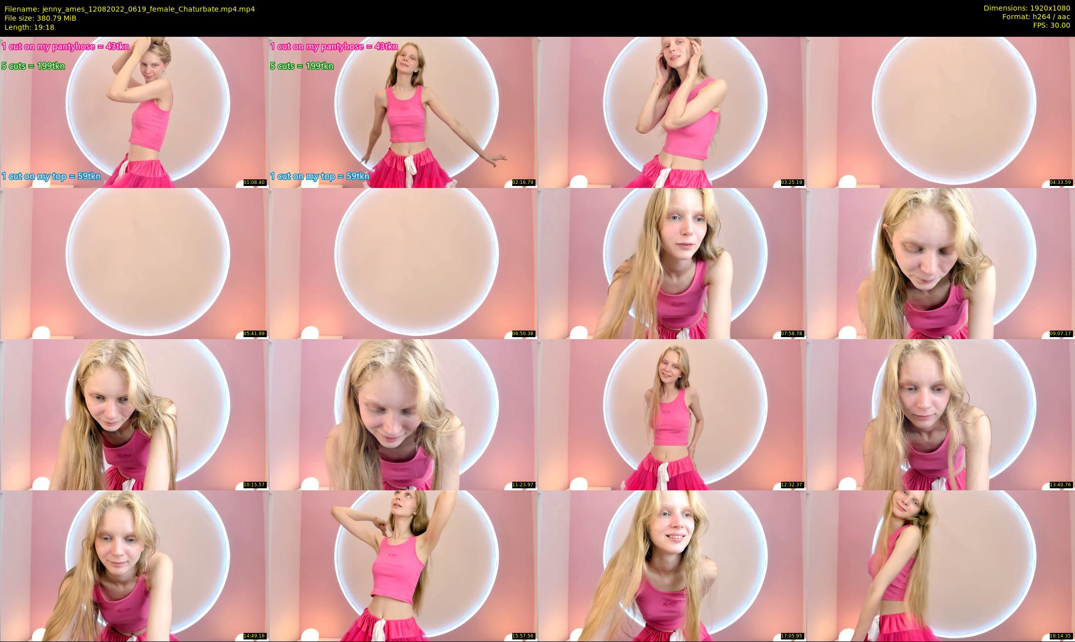 jenny_ames — 20 minute Chaturbate female cam show recording, 1080p, Aug 12, 2022