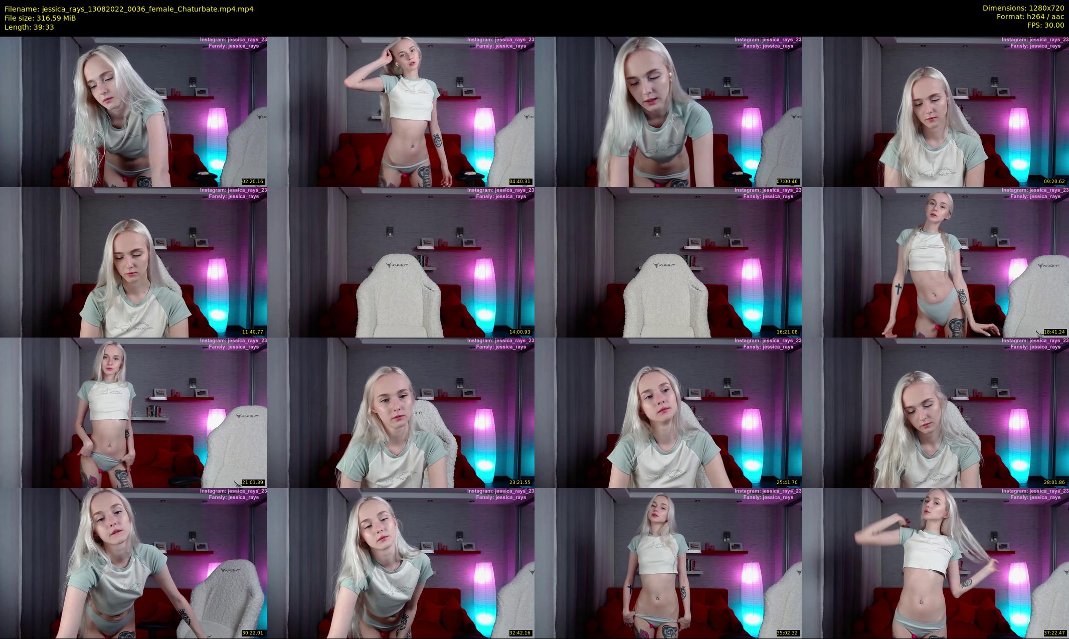 jessica_rays — 40 minute Chaturbate couple cam show recording, 720p, Aug 13, 2022
