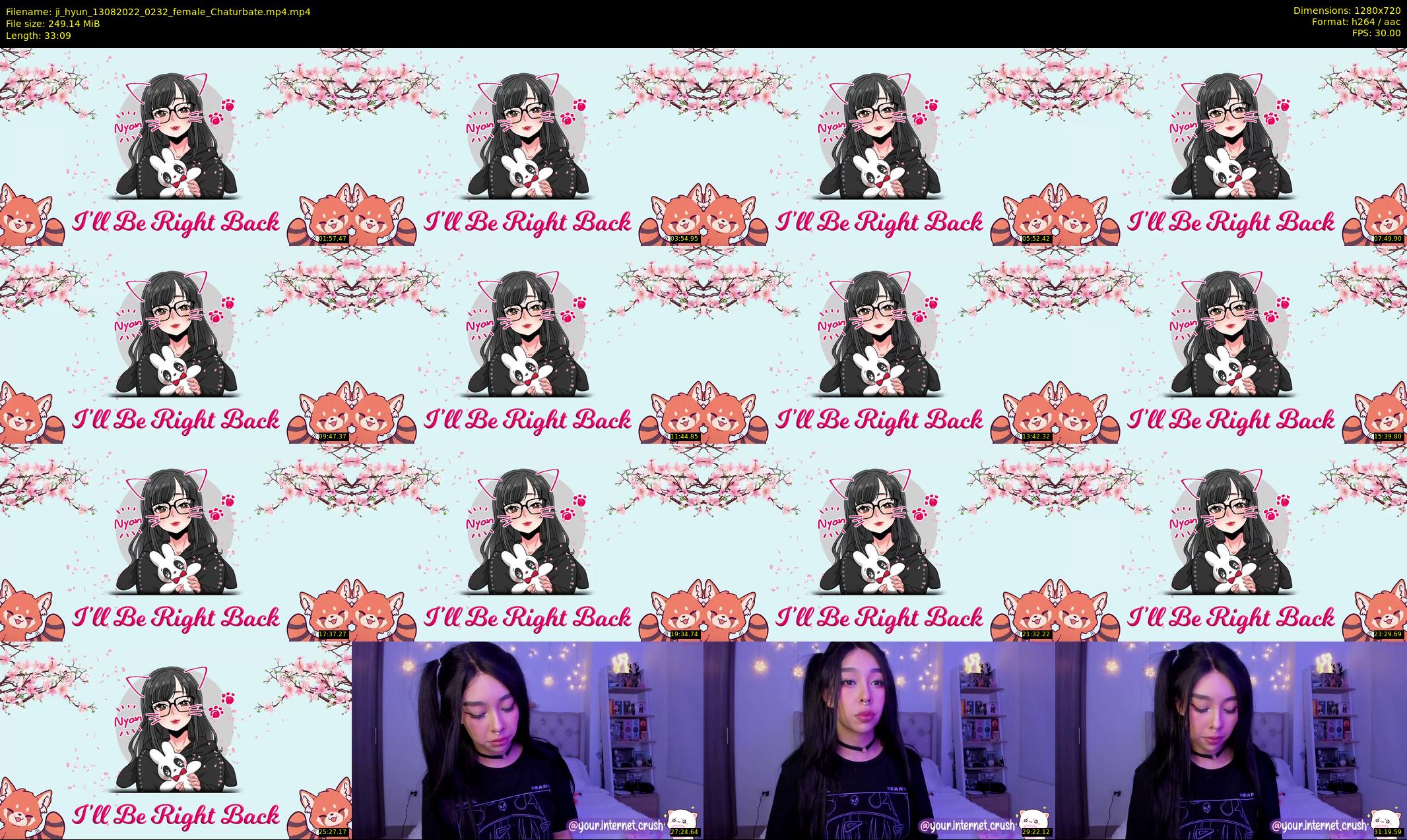 ji_hyun — 34 minute Chaturbate female cam show recording, 720p, Aug 13, 2022
