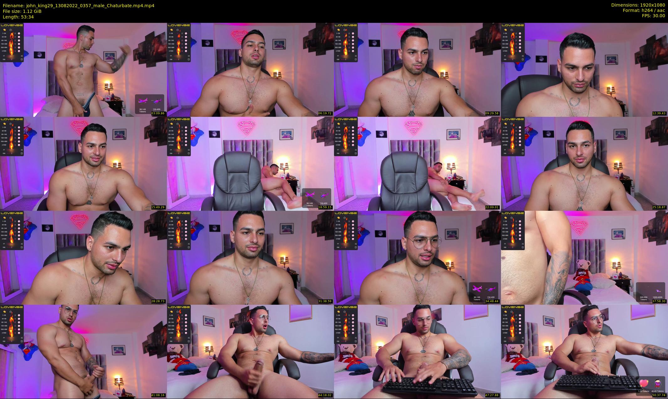 john_king29 — 54 minute Chaturbate male cam show recording, 1080p, Aug 13, 2022
