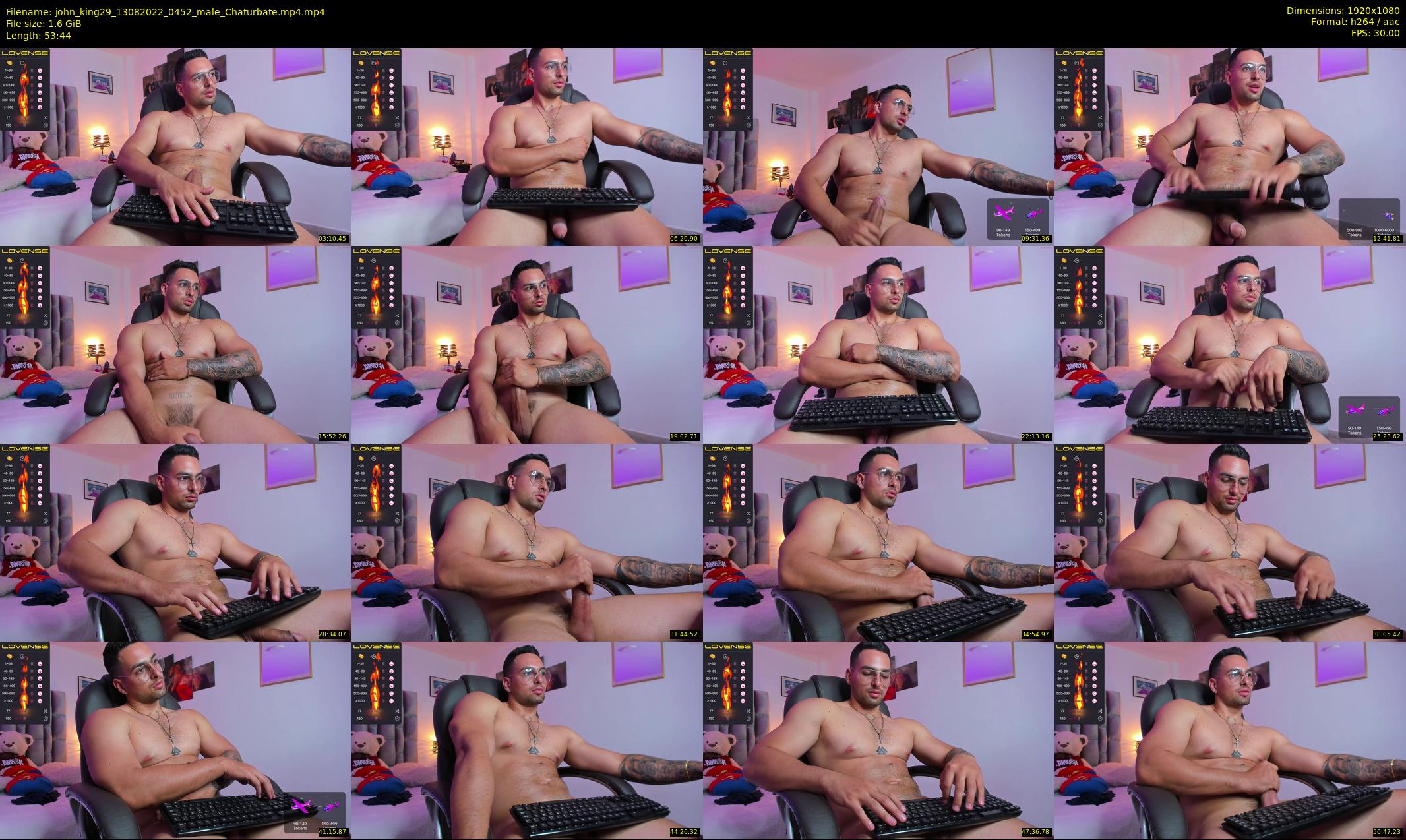 john_king29 — 54 minute Chaturbate male cam show recording, 1080p, Aug 13, 2022