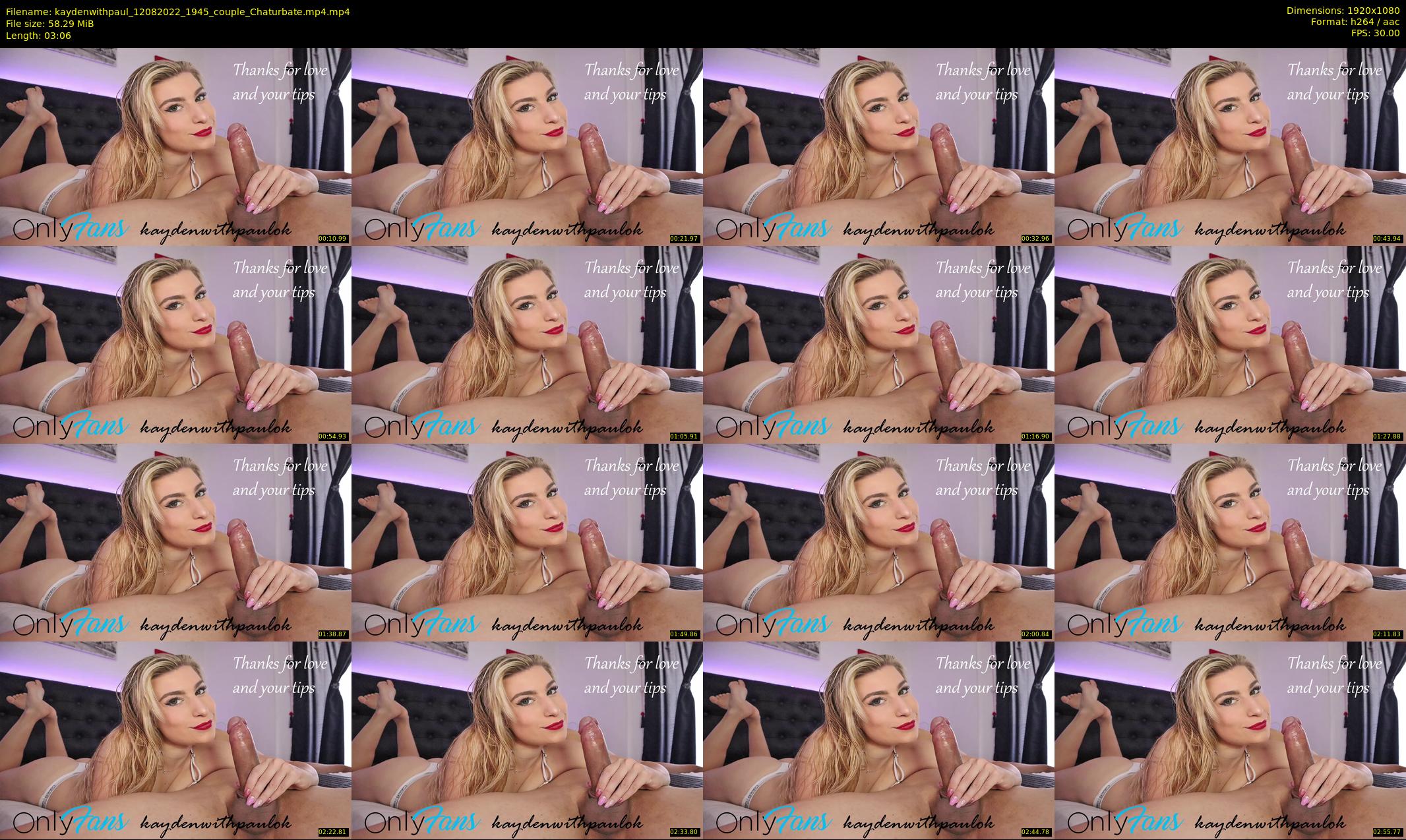 kaydenwithpaul — 4 minute Chaturbate couple cam show recording, 1080p, Aug 12, 2022