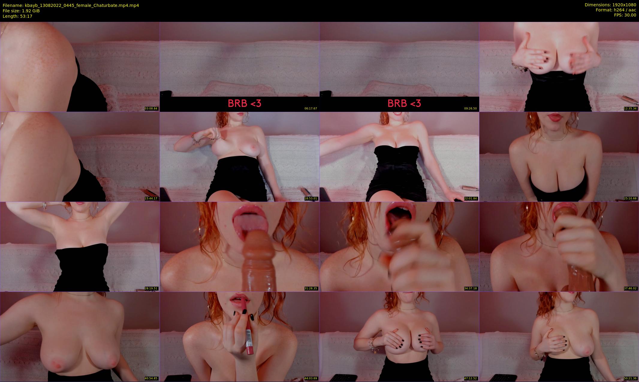 kbayb — 54 minute Chaturbate female cam show recording, 1080p, Aug 13, 2022