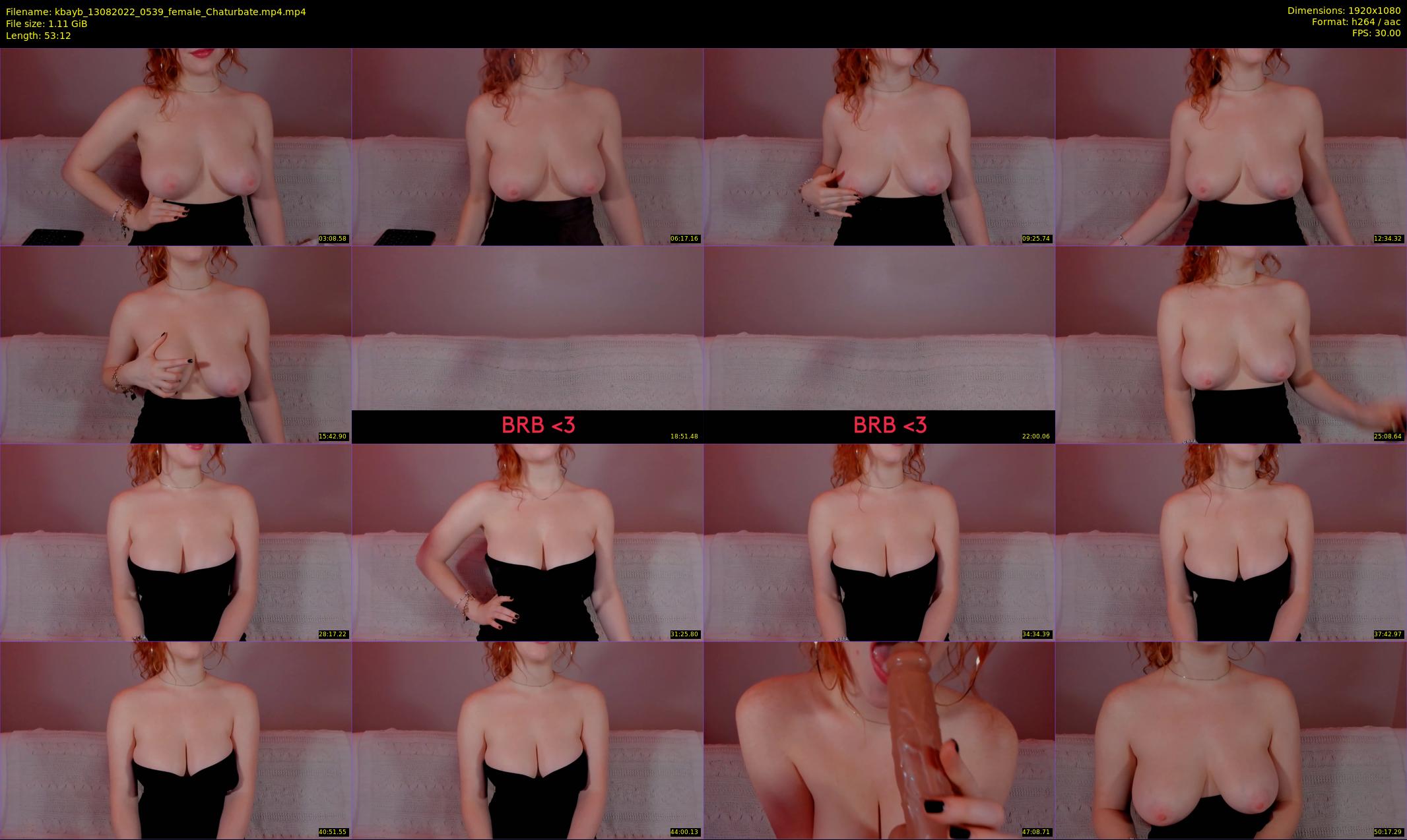 kbayb — 54 minute Chaturbate female cam show recording, 1080p, Aug 13, 2022