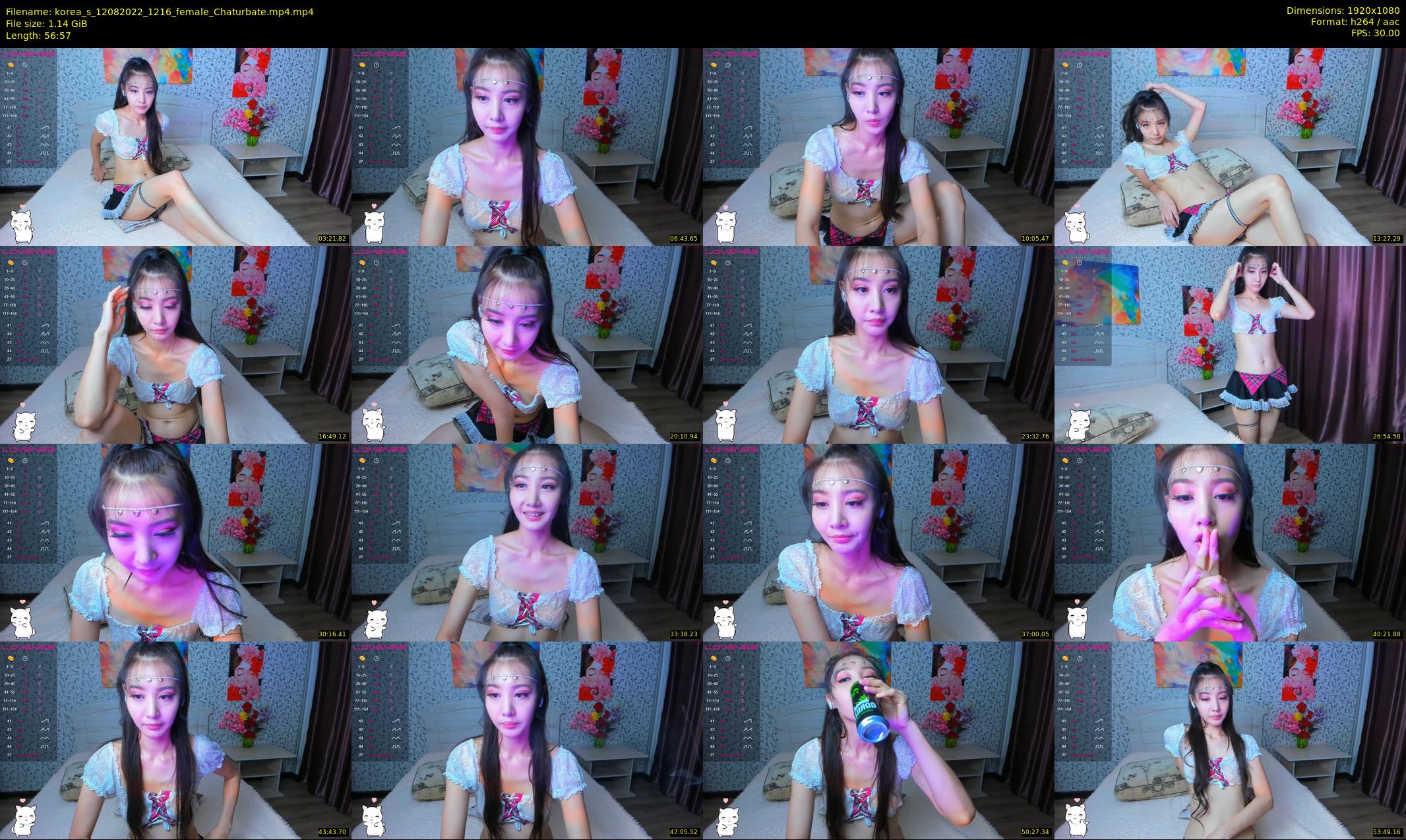 korea_s — 57 minute Chaturbate female cam show recording, 1080p, Aug 12, 2022