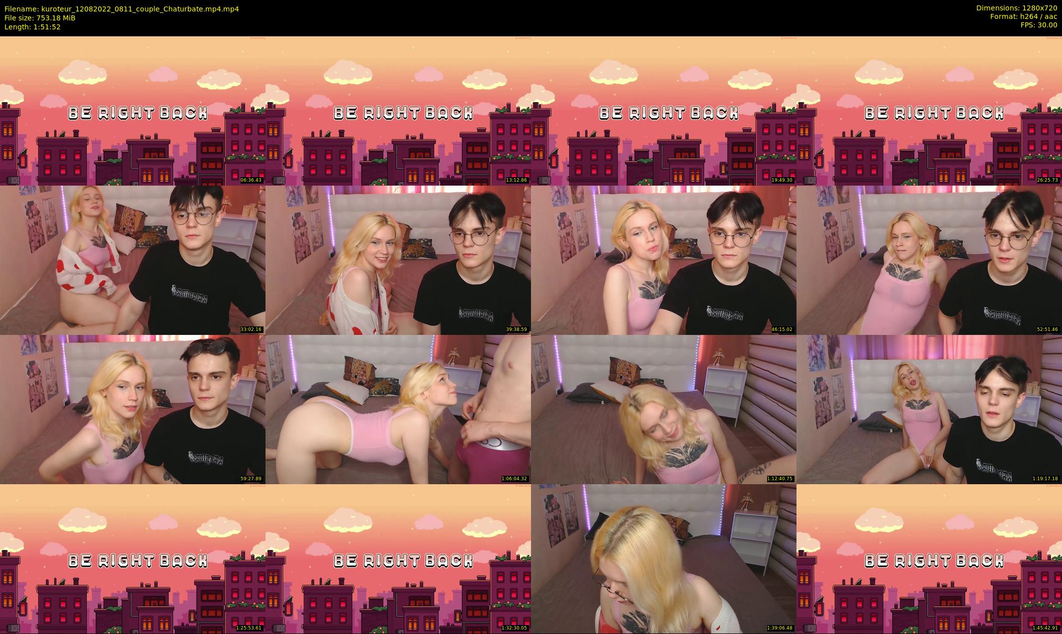 kuroteur — 112 minute Chaturbate couple cam show recording, 720p, Aug 12, 2022