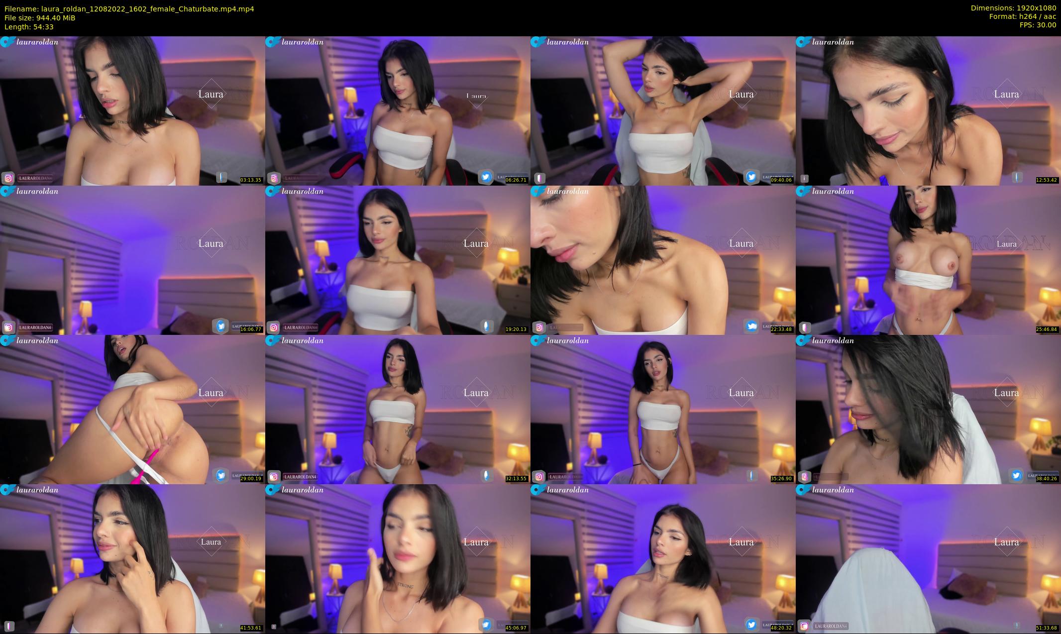 laura_roldan — 55 minute Chaturbate female cam show recording, 1080p, Aug 12, 2022