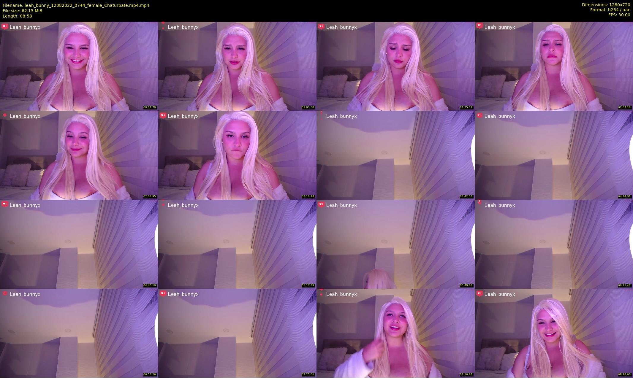leah_bunny — 9 minute Chaturbate female cam show recording, 720p, Aug 12, 2022
