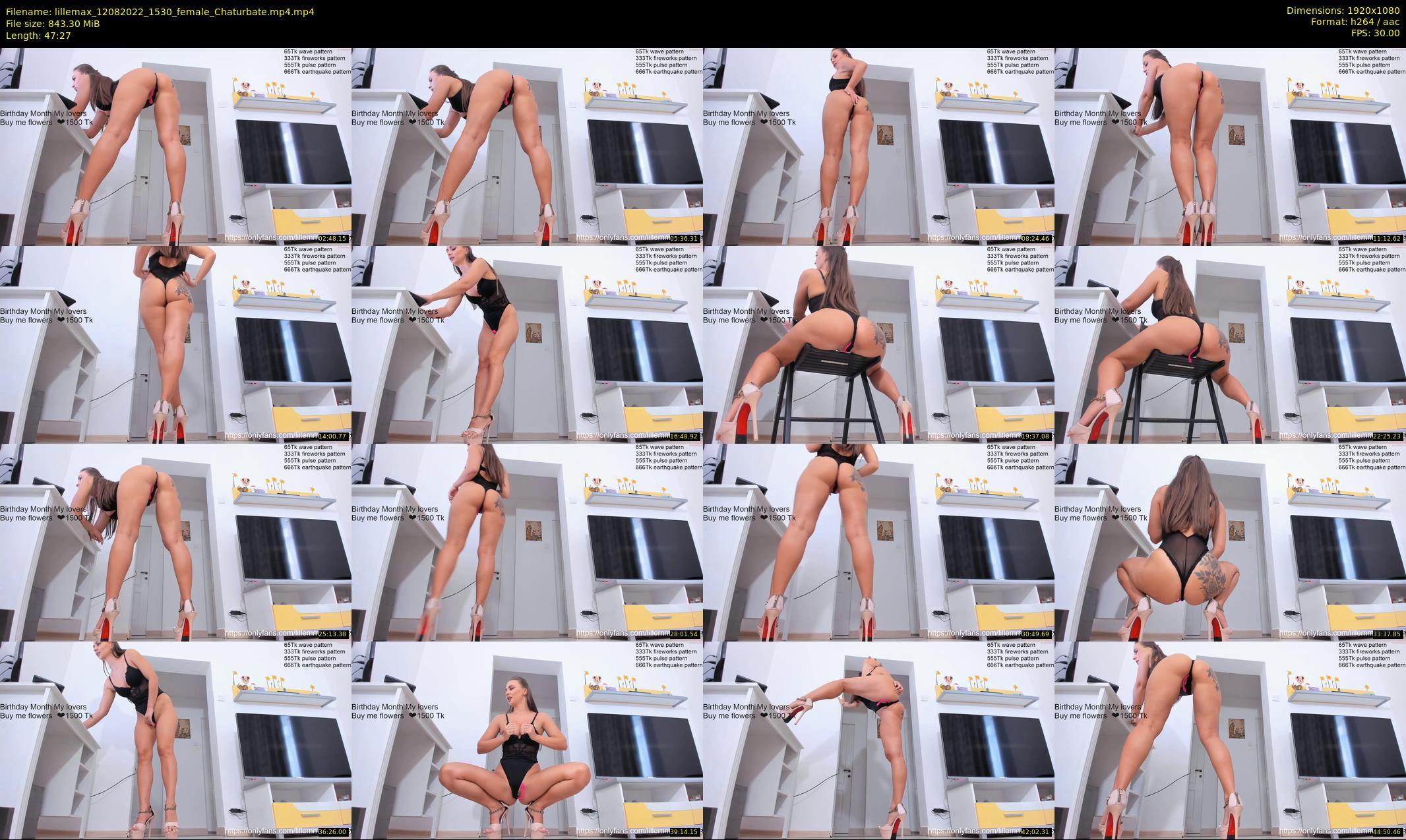 lillemax — 48 minute Chaturbate female cam show recording, 1080p, Aug 12, 2022