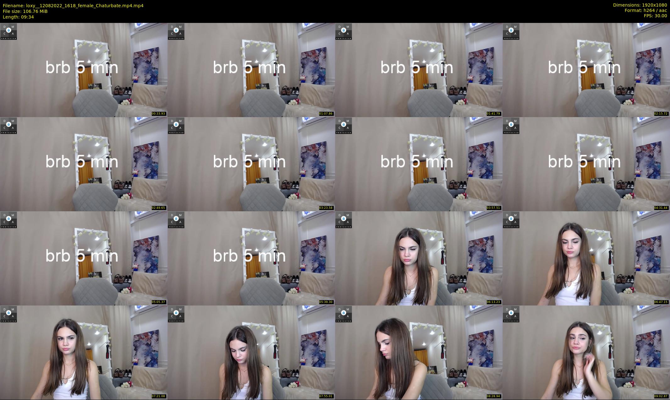 loxy_ — 10 minute Chaturbate female cam show recording, 1080p, Aug 12, 2022