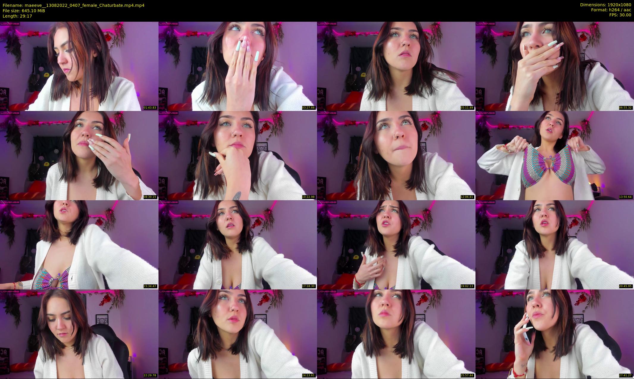 maeeve_ — 30 minute Chaturbate female cam show recording, 1080p, Aug 13, 2022