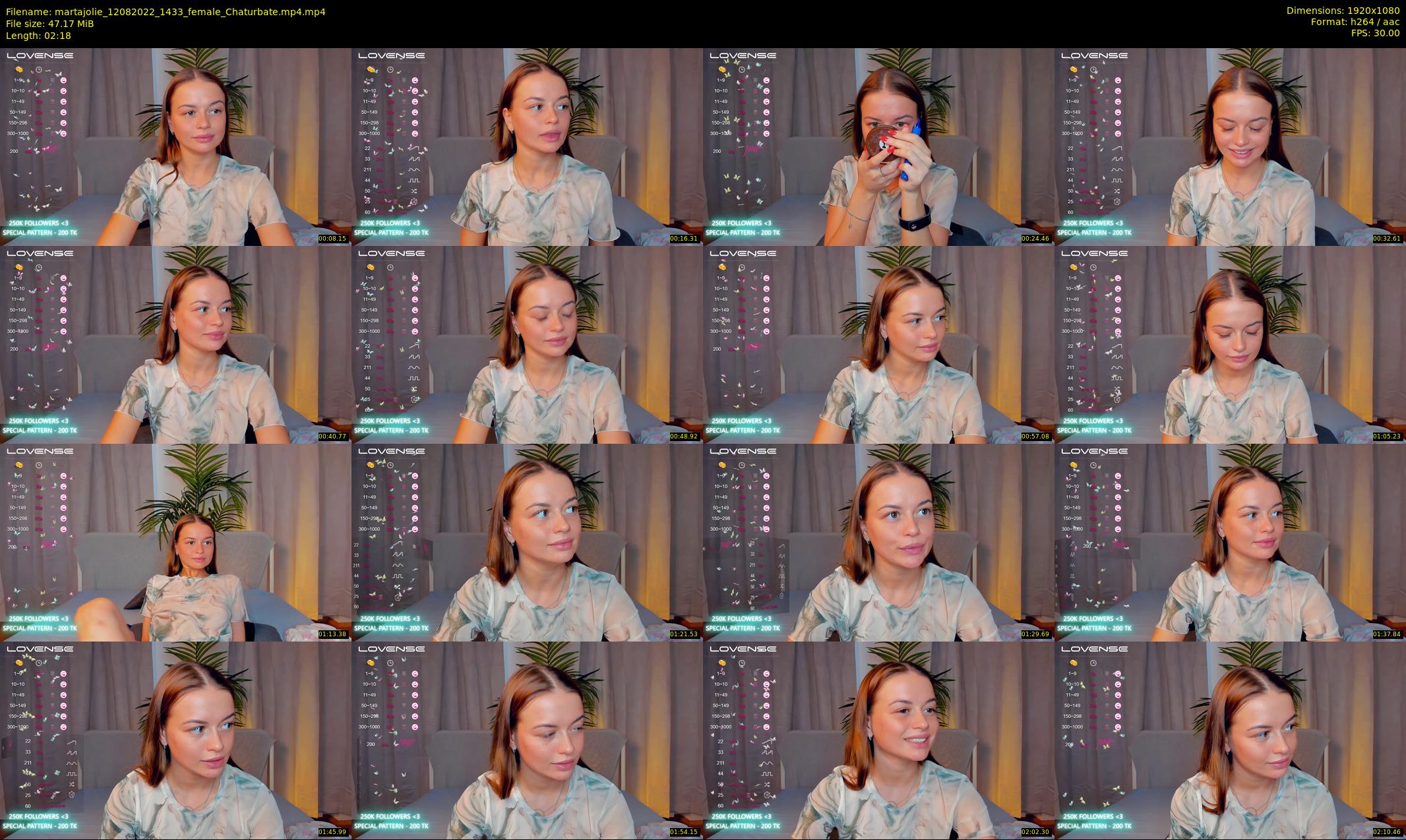 martajolie — 3 minute Chaturbate female cam show recording, 1080p, Aug 12, 2022