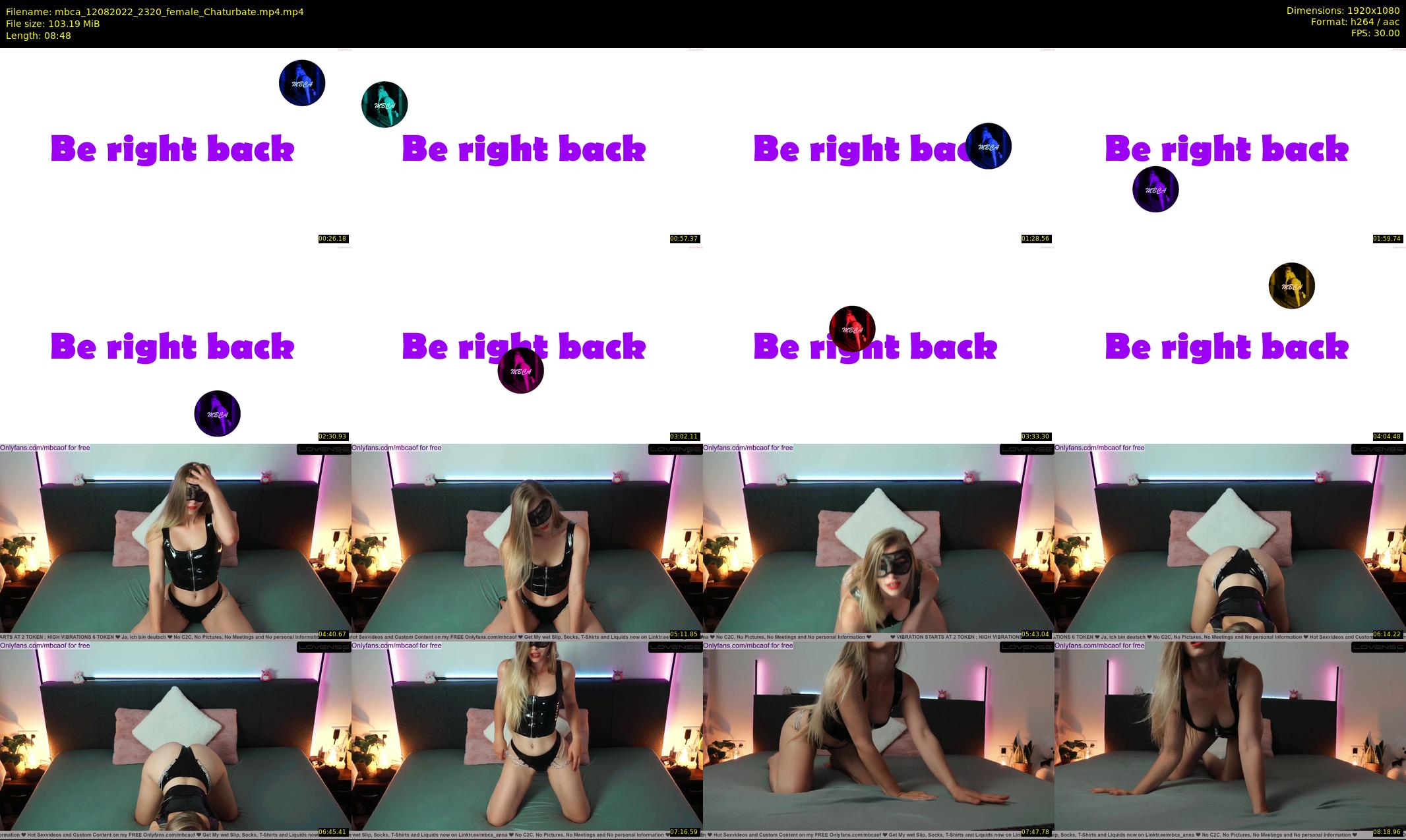 mbca — 9 minute Chaturbate couple cam show recording, 1080p, Aug 12, 2022