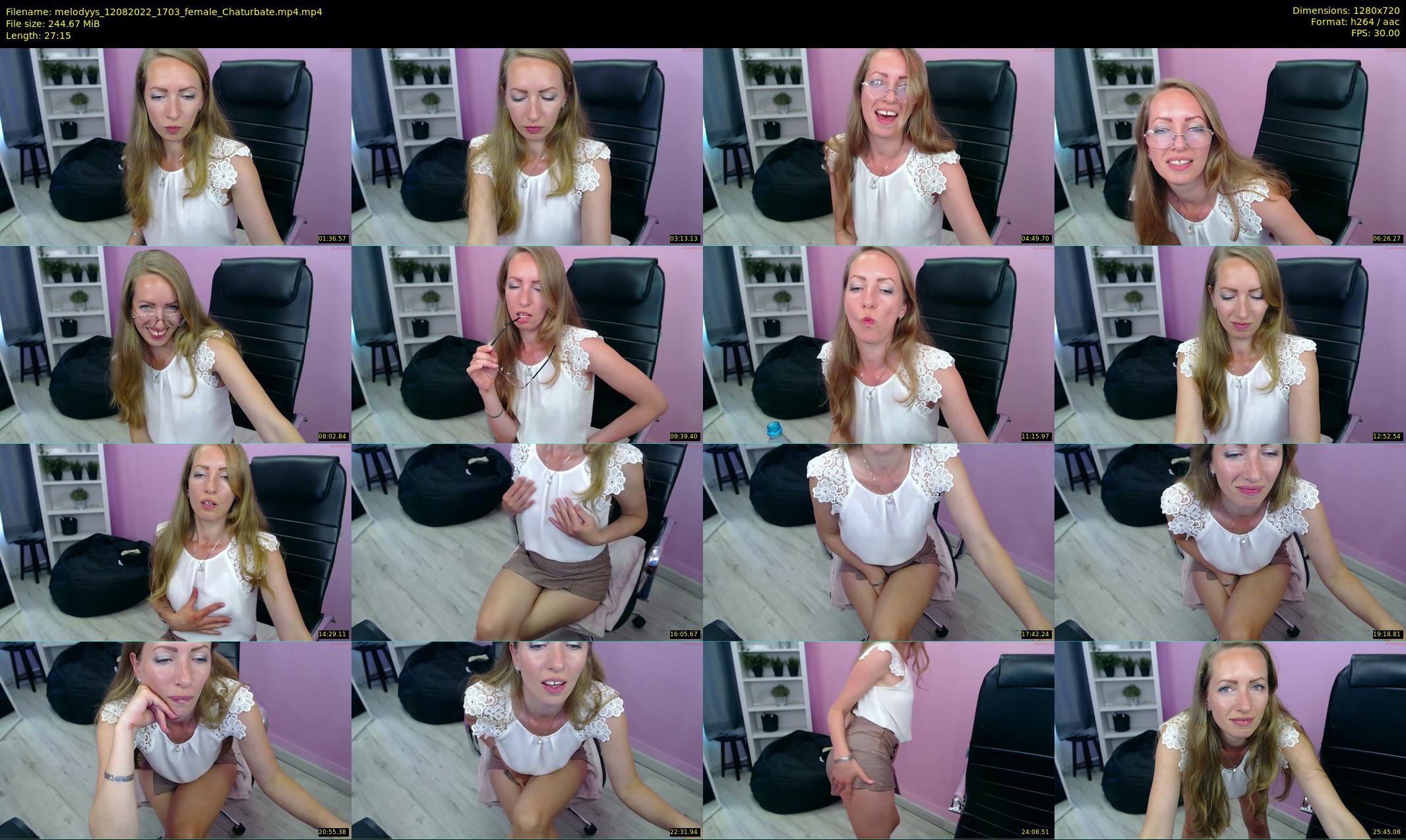 melodyys — 28 minute Chaturbate female cam show recording, 720p, Aug 12, 2022