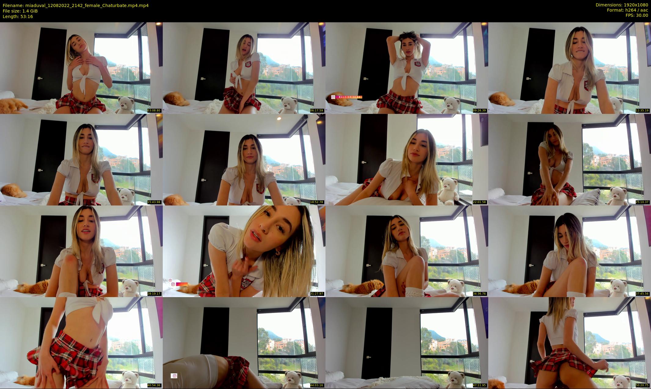 miaduval — 54 minute Chaturbate female cam show recording, 1080p, Aug 12, 2022