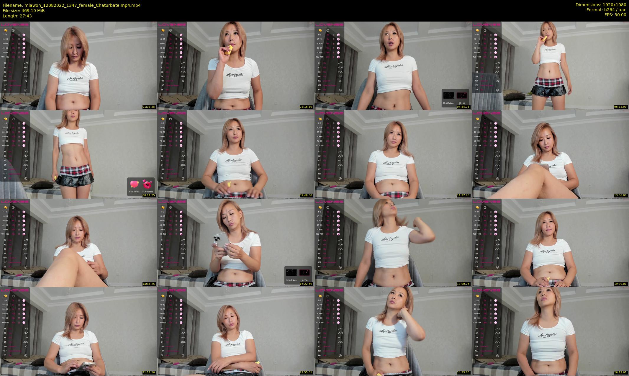 miawon — 28 minute Chaturbate female cam show recording, 1080p, Aug 12, 2022