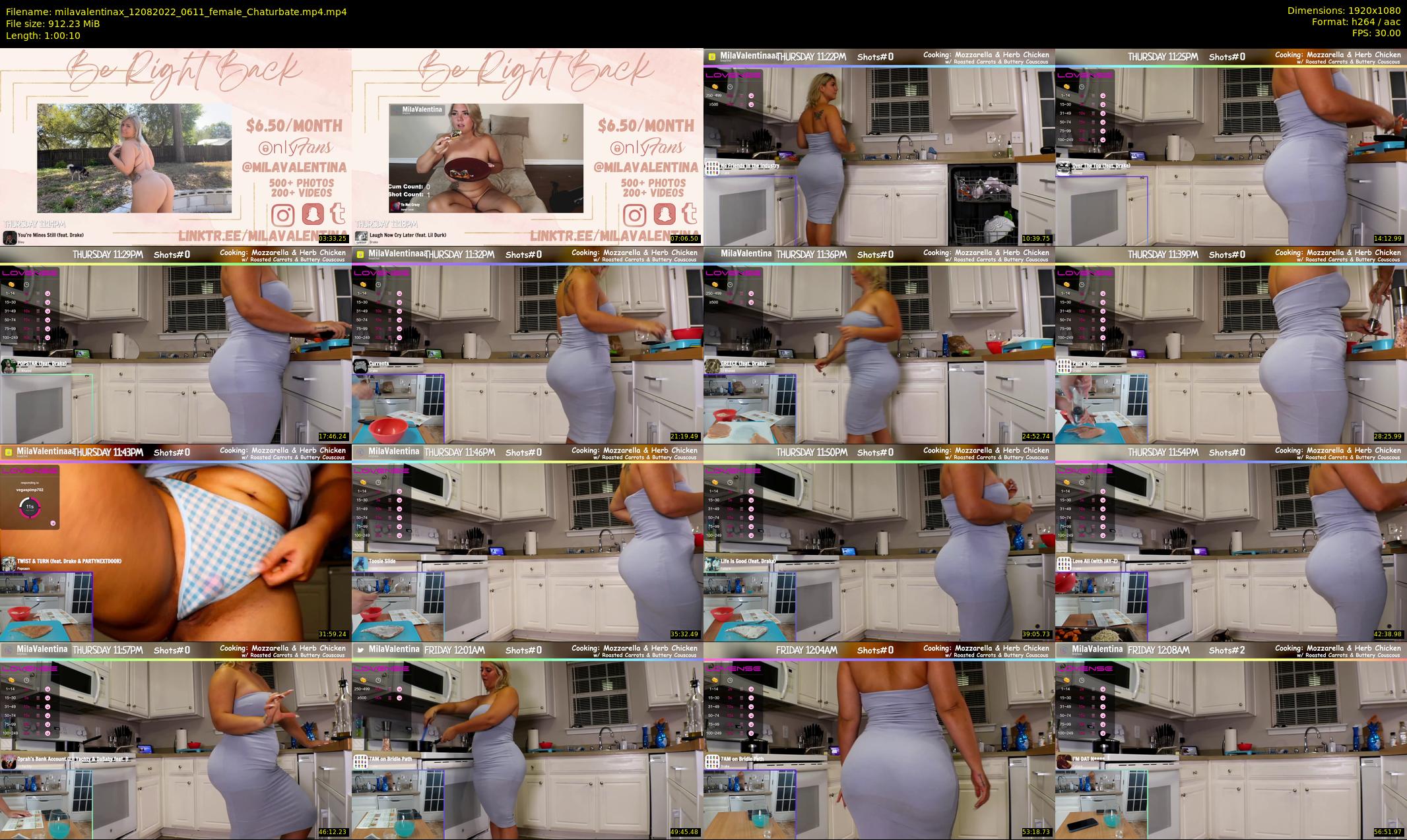 milavalentinax — 61 minute Chaturbate female cam show recording, 1080p, Aug 12, 2022