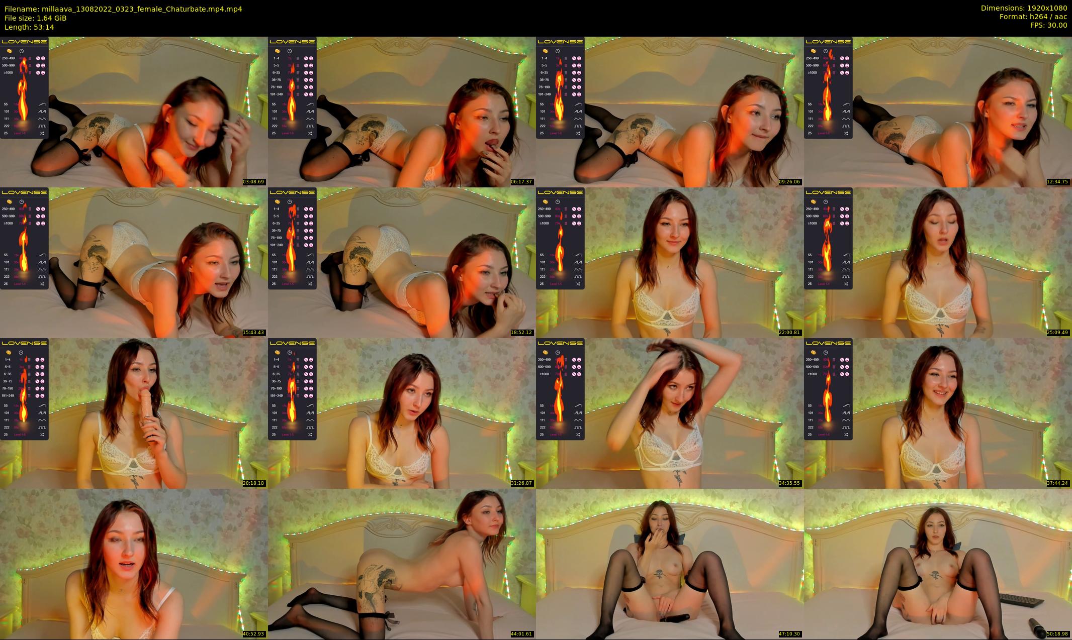 millaava — 54 minute Chaturbate female cam show recording, 1080p, Aug 13, 2022